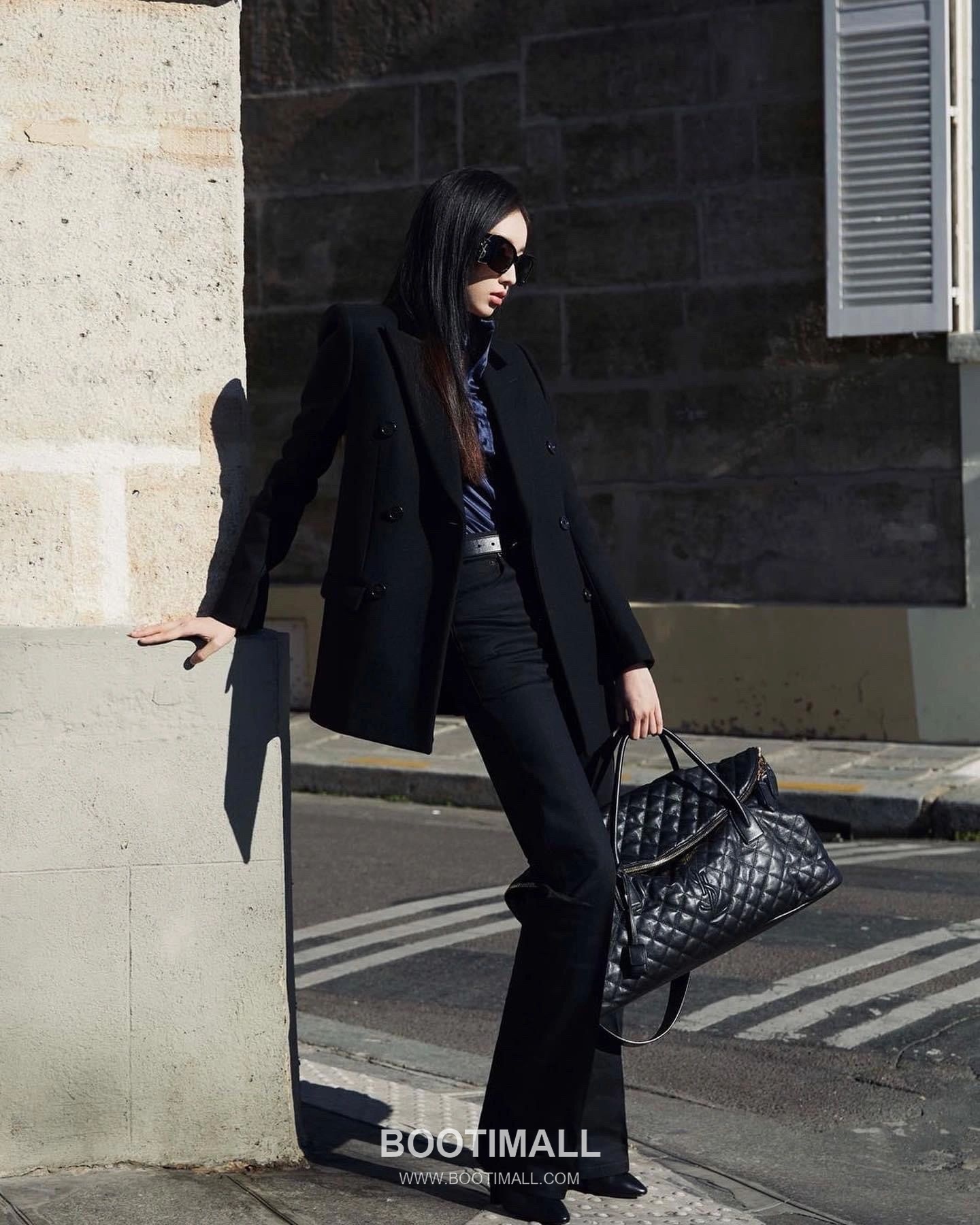 Saint Laurent ES Giant Quilted Leather Travel Bag 73600916801480 생로랑 ES 자이언트 퀼팅 레더 트래블백 56cm 19