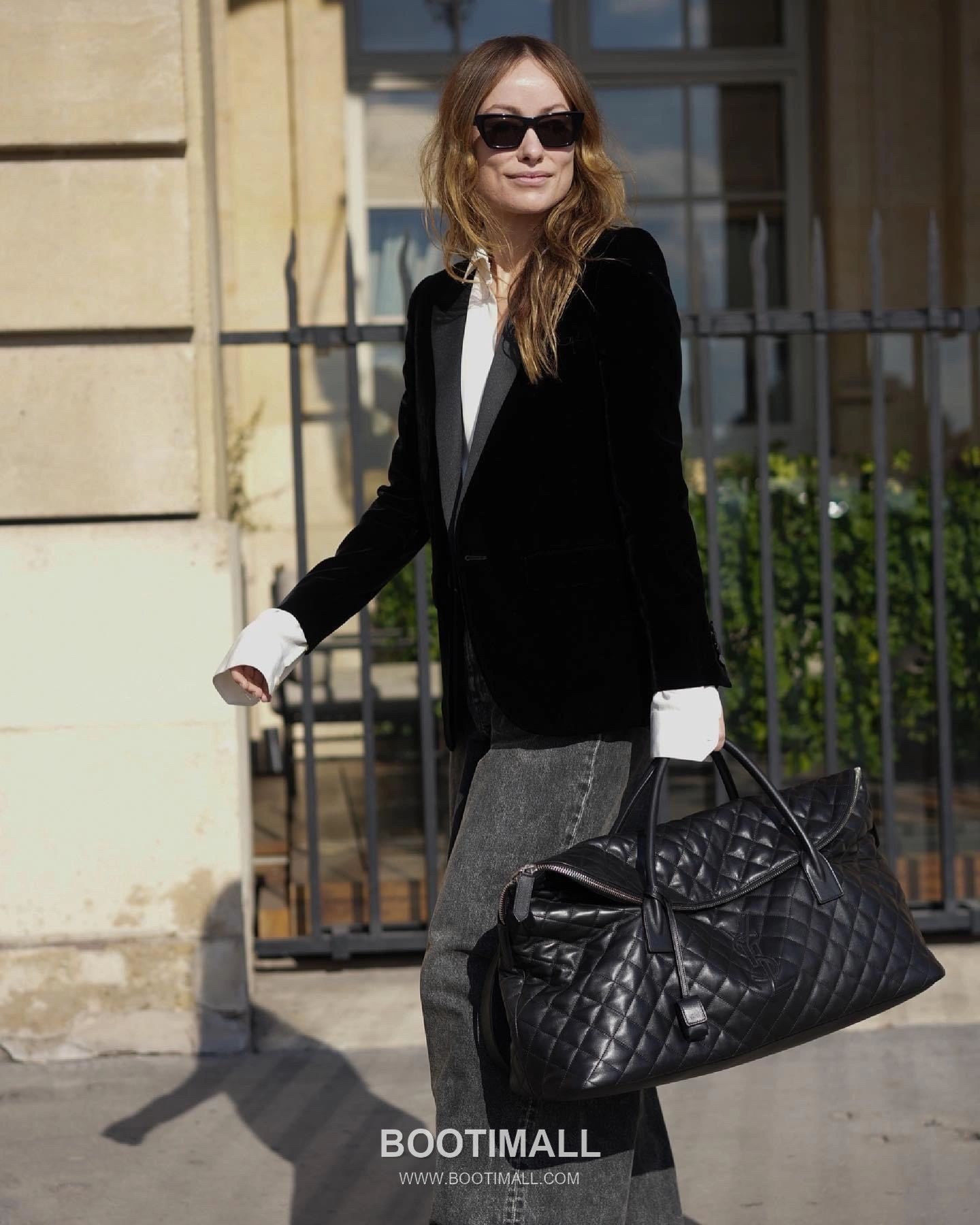 Saint Laurent ES Giant Quilted Leather Travel Bag 73600916801480 생로랑 ES 자이언트 퀼팅 레더 트래블백 56cm 22