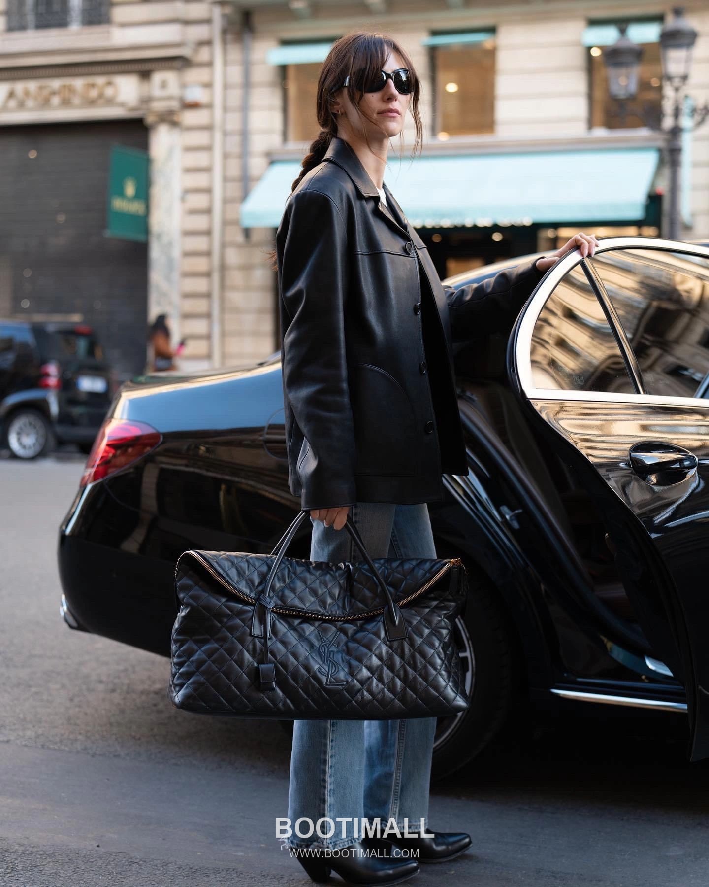 Saint Laurent ES Giant Quilted Leather Travel Bag 73600916801480 생로랑 ES 자이언트 퀼팅 레더 트래블백 56cm 24