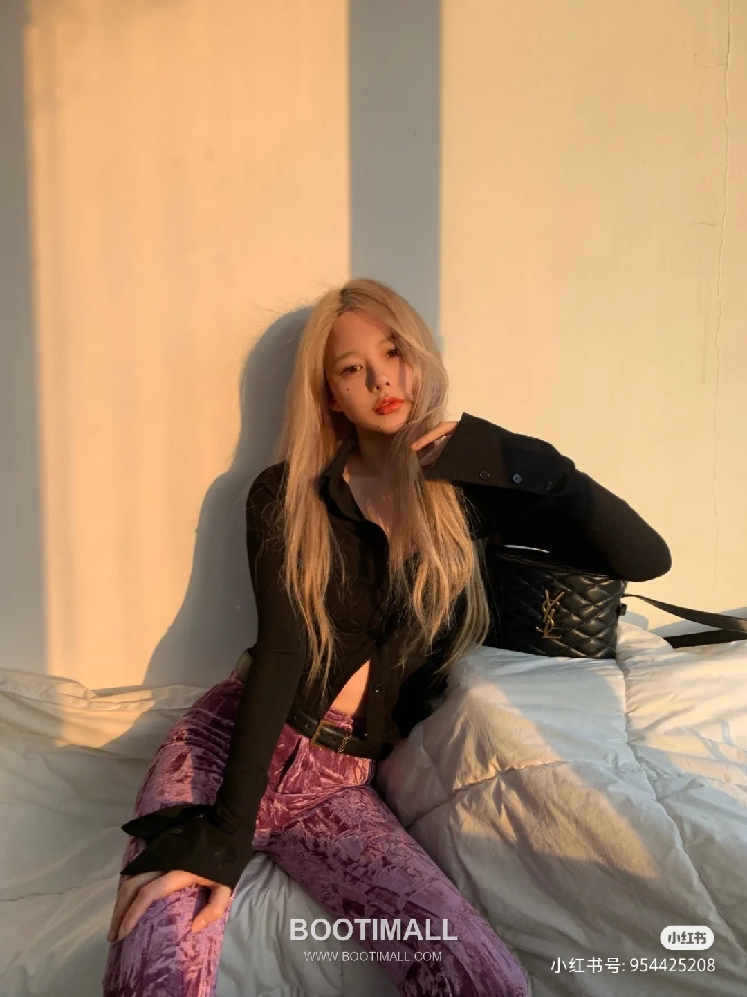 Saint Laurent June Box Croc Embossed Quilted Lambskin Top Handle Bag 7100801680780 생로랑 준 박스 크로크 엠보스 퀼팅 램스킨 탑핸들백 19cm 5