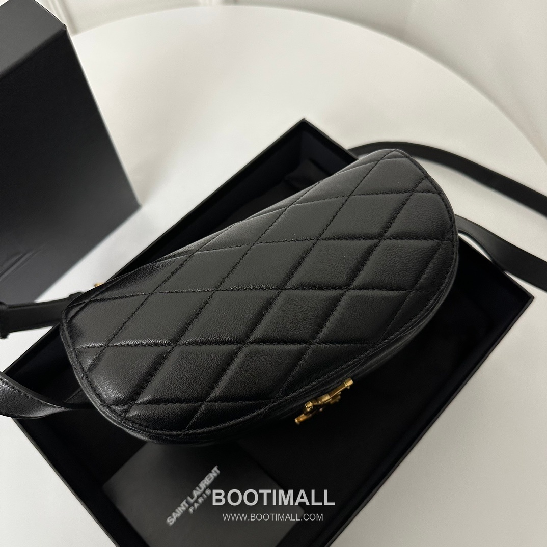 Saint Laurent June Box Croc Embossed Quilted Lambskin Top Handle Bag 7100801680780 생로랑 준 박스 크로크 엠보스 퀼팅 램스킨 탑핸들백 19cm 14