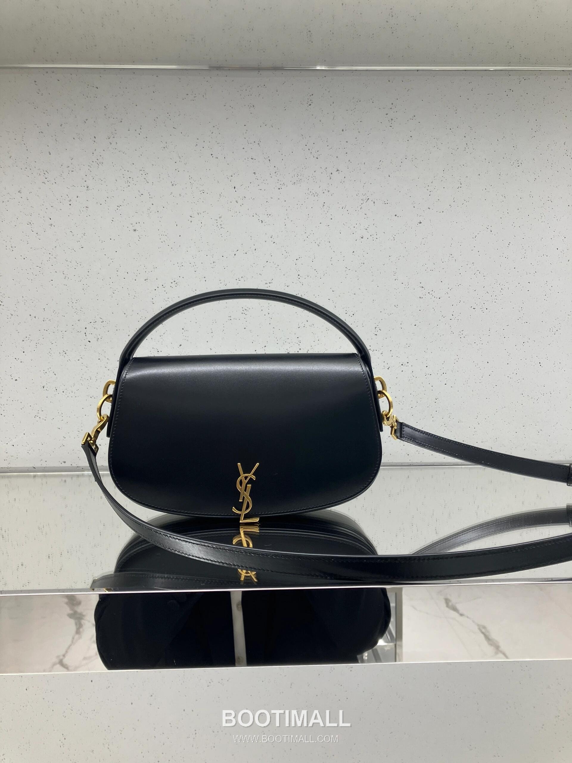 Saint Laurent Voltaire Box Leather Top Handle Shoulder Bag 7876711680880 생로랑 볼테르 박스 레더 탑핸들 숄더백 24cm 21