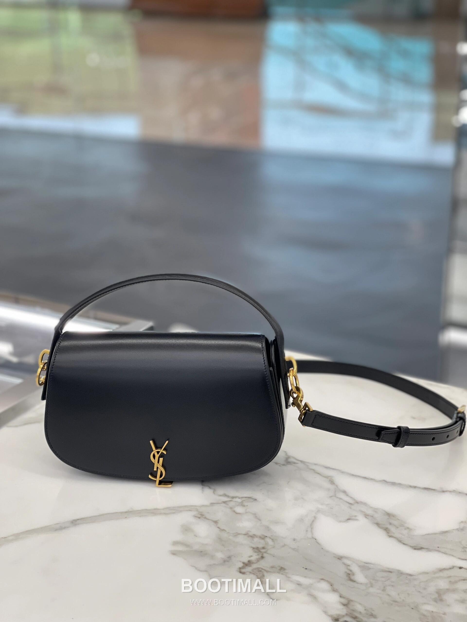 Saint Laurent Voltaire Box Leather Top Handle Shoulder Bag 7876711680880 생로랑 볼테르 박스 레더 탑핸들 숄더백 24cm 23