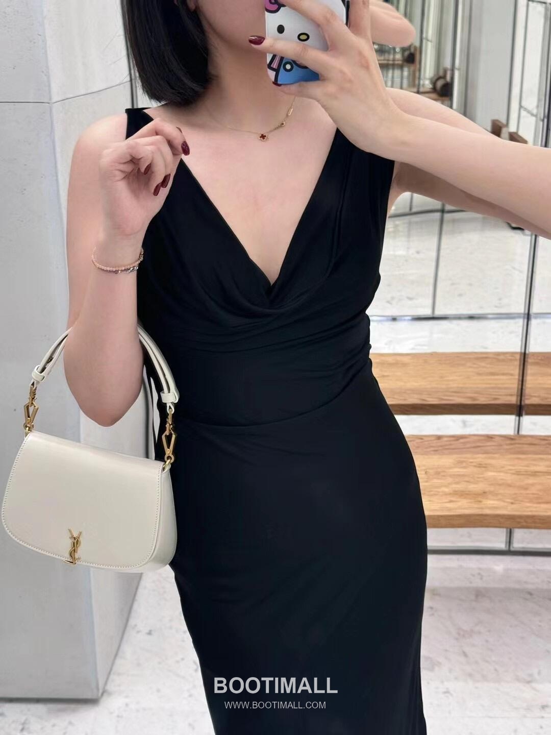 Saint Laurent Voltaire Box Leather Top Handle Shoulder Bag 8008461680880 생로랑 볼테르 박스 레더 탑핸들 숄더백 21cm 8