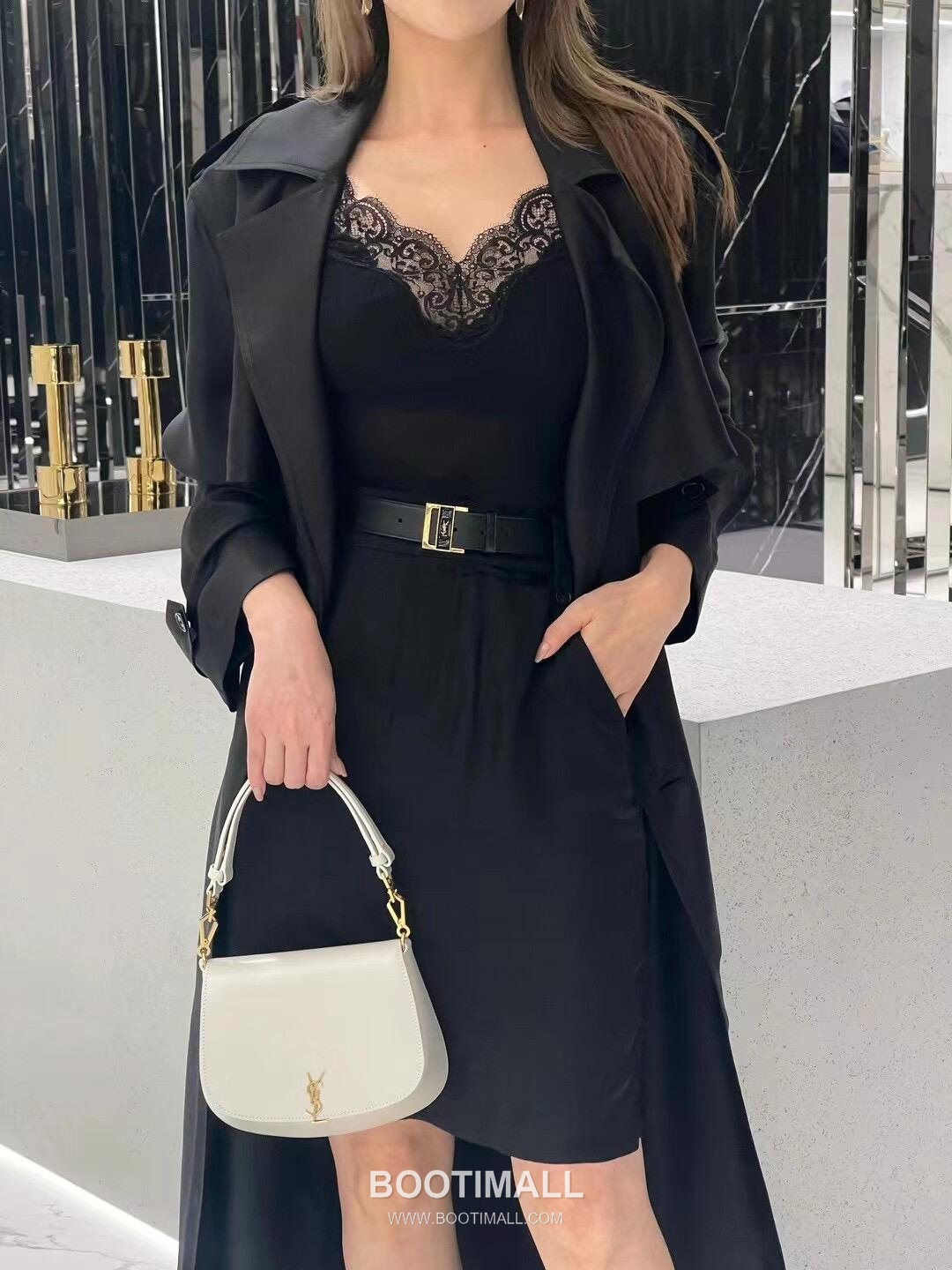 Saint Laurent Voltaire Box Leather Top Handle Shoulder Bag 8008461680880 생로랑 볼테르 박스 레더 탑핸들 숄더백 21cm 9