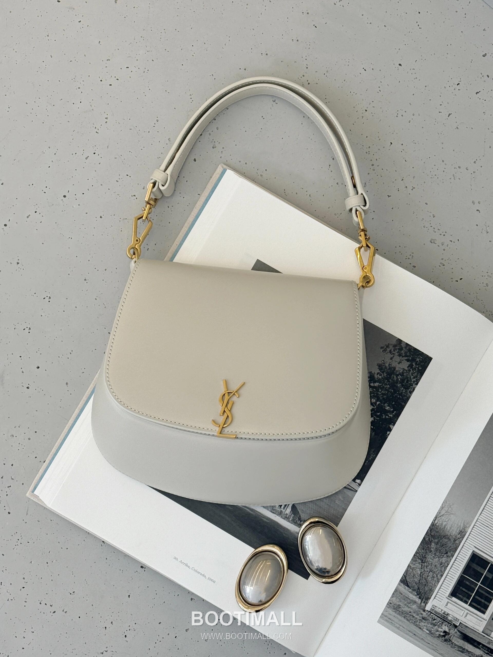 Saint Laurent Voltaire Box Leather Top Handle Shoulder Bag 8008461680880 생로랑 볼테르 박스 레더 탑핸들 숄더백 21cm 11