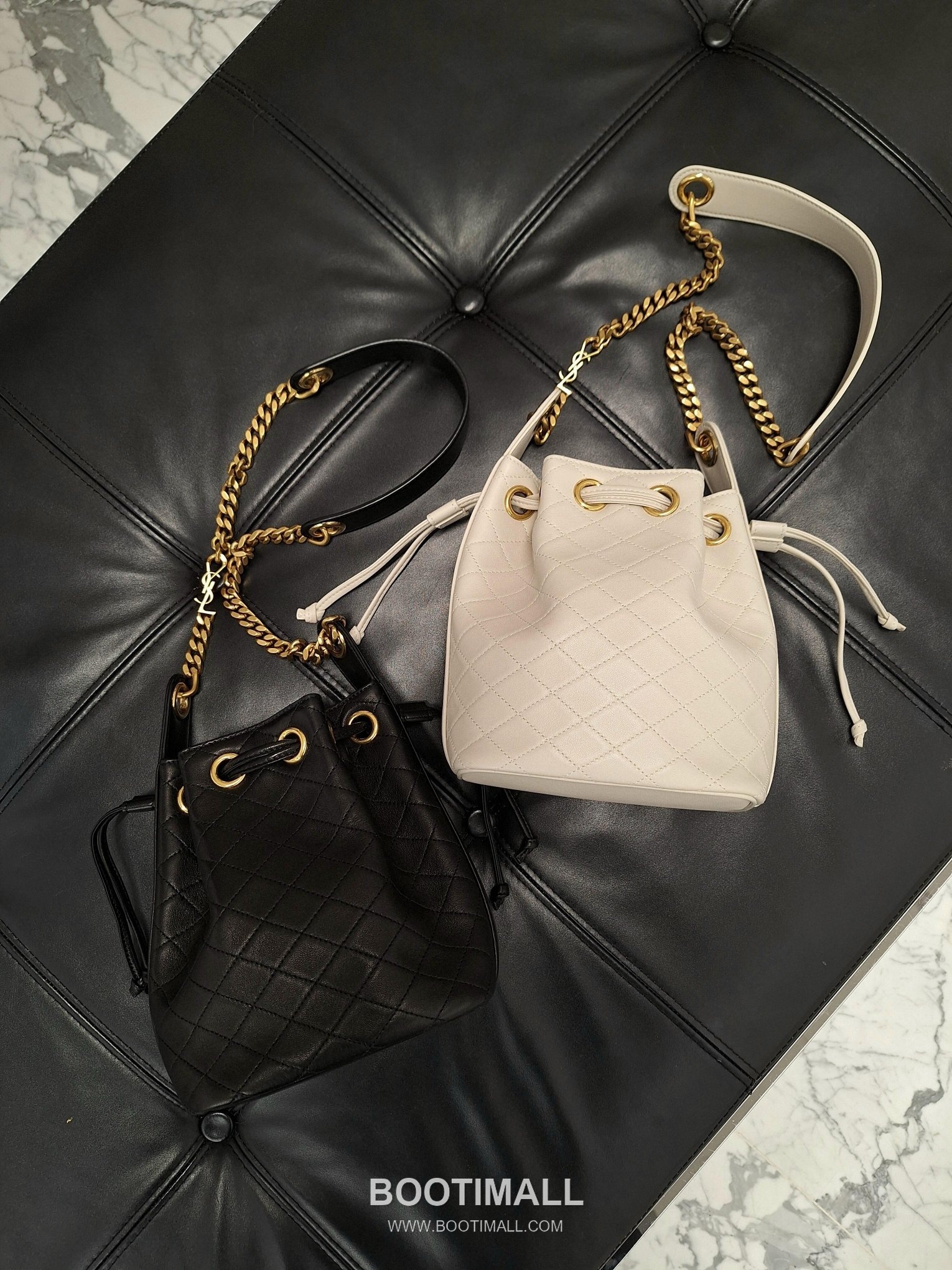 Saint Laurent Mini Quilted Lambskin Bucket Bag 840886168880 생로랑 미니 퀼팅 램스킨 버킷백 25cm 5