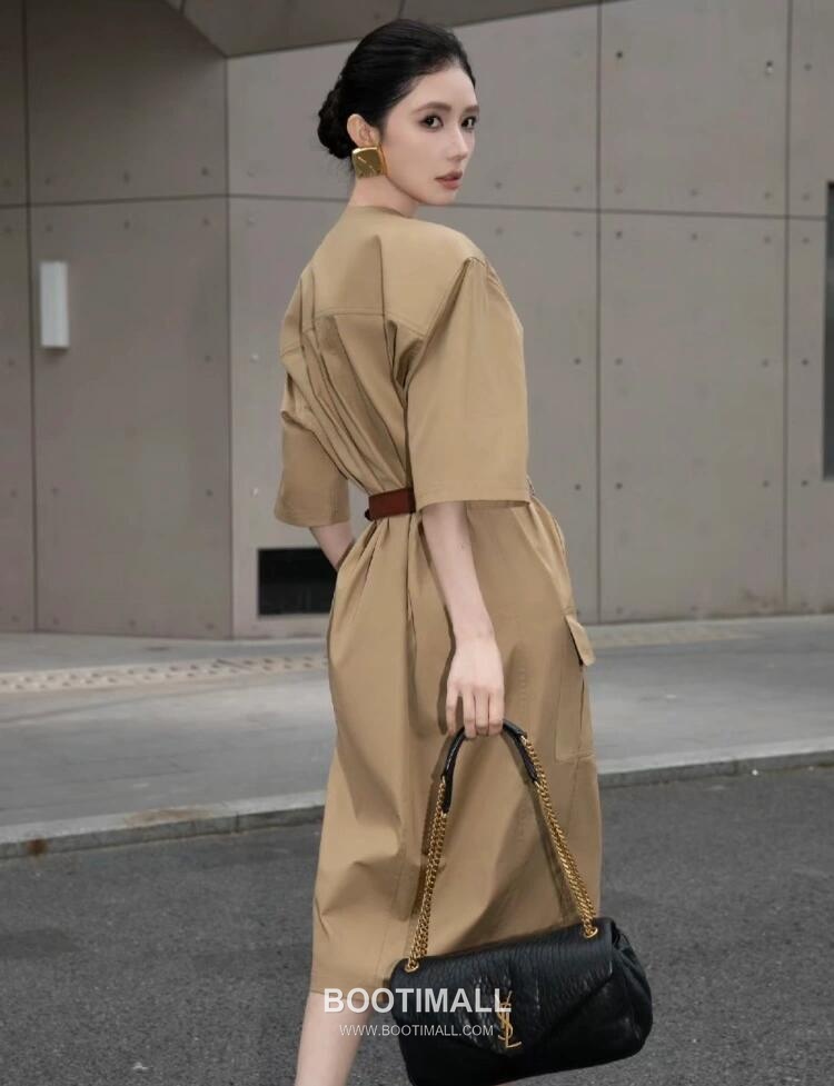 Saint Laurent Calypso Grain Lambskin Chain Shoulder Bag 7341531680880 생로랑 칼립소 그레인 램스킨 체인 숄더백 26cm 5