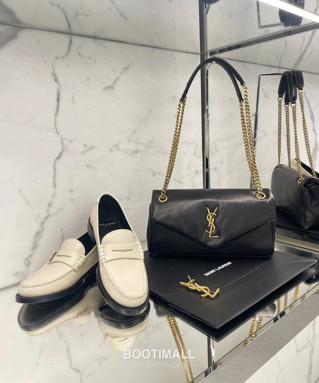 Saint Laurent Calypso Lambskin Chain Shoulder Bag 7341531680880 생로랑 칼립소 램스킨 체인 숄더백 26cm 1