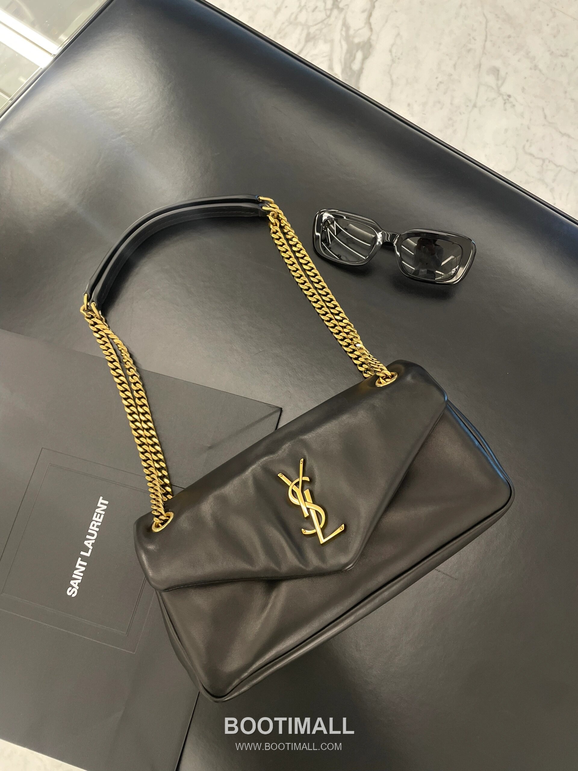 Saint Laurent Calypso Lambskin Chain Shoulder Bag 7341531680880 생로랑 칼립소 램스킨 체인 숄더백 26cm 2