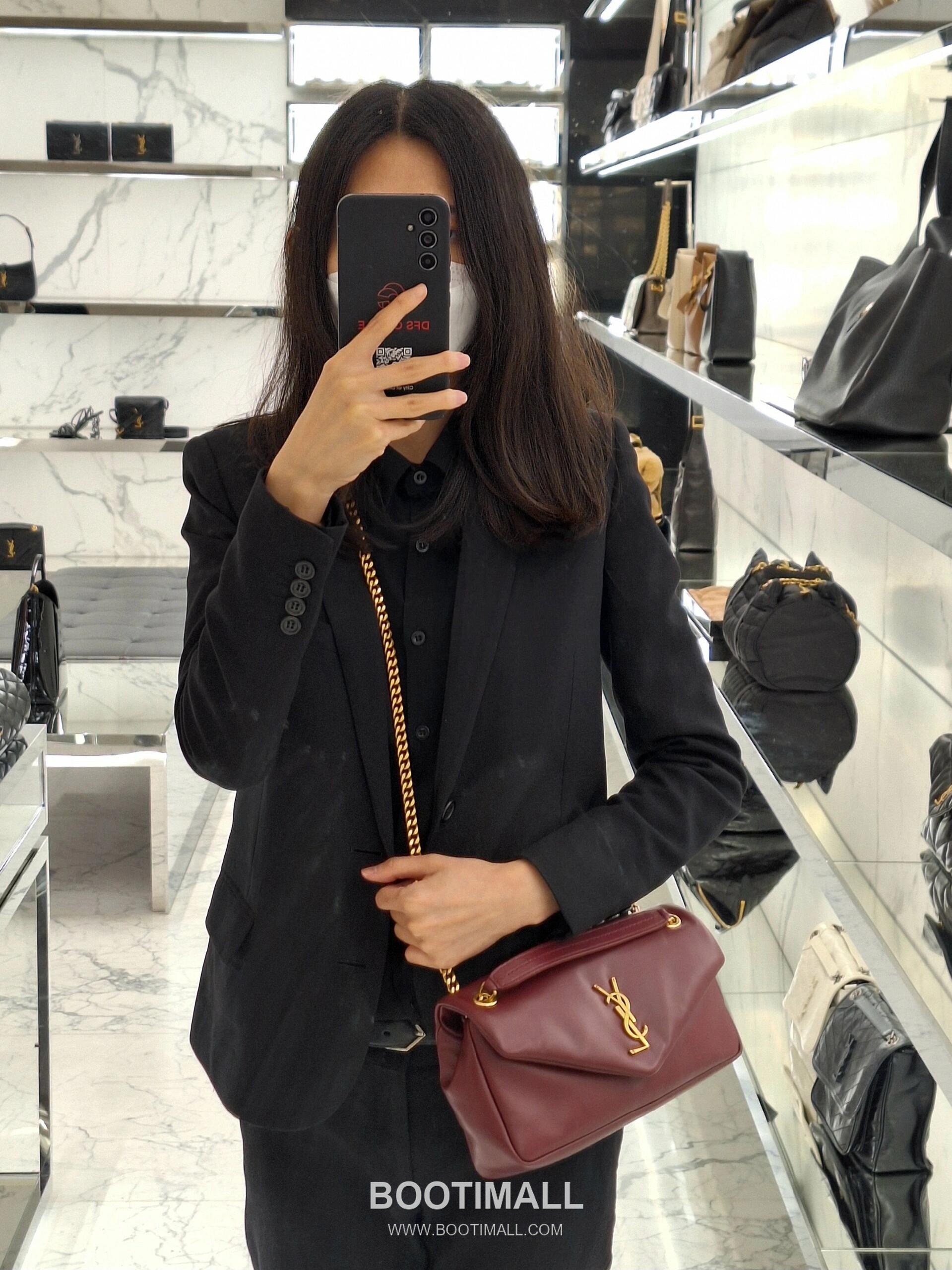 Saint Laurent Calypso Lambskin Chain Shoulder Bag 7341531680880 생로랑 칼립소 램스킨 체인 숄더백 26cm 6