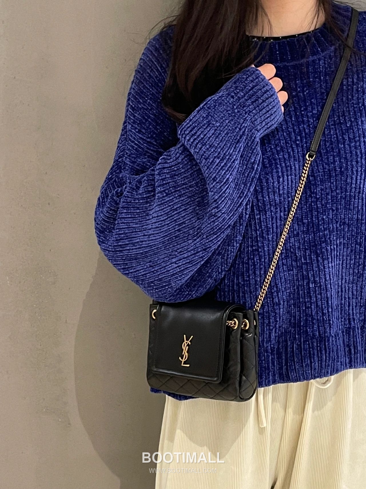 Saint Laurent Mini Nolita Quilted Lambskin Chain Shoulder Bag 6727381680780 생로랑 미니 놀리타 퀼팅 램스킨 체인 숄더백 18cm 1