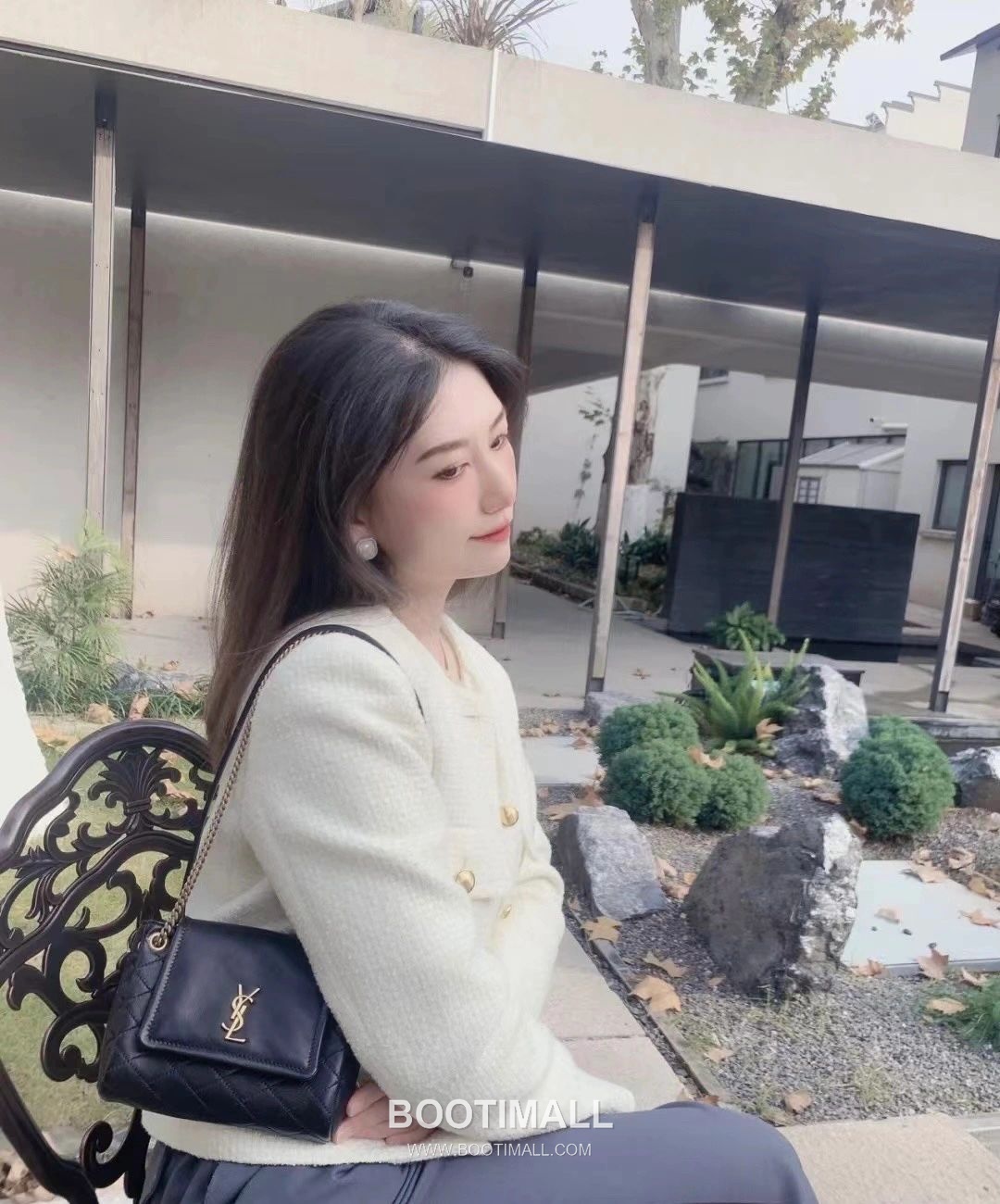 Saint Laurent Mini Nolita Quilted Lambskin Chain Shoulder Bag 6727381680780 생로랑 미니 놀리타 퀼팅 램스킨 체인 숄더백 18cm 2