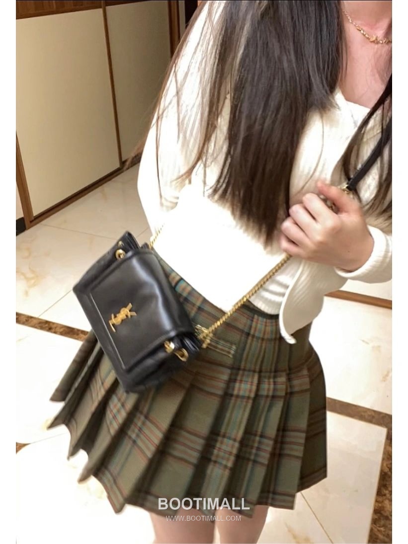 Saint Laurent Mini Nolita Quilted Lambskin Chain Shoulder Bag 6727381680780 생로랑 미니 놀리타 퀼팅 램스킨 체인 숄더백 18cm 5