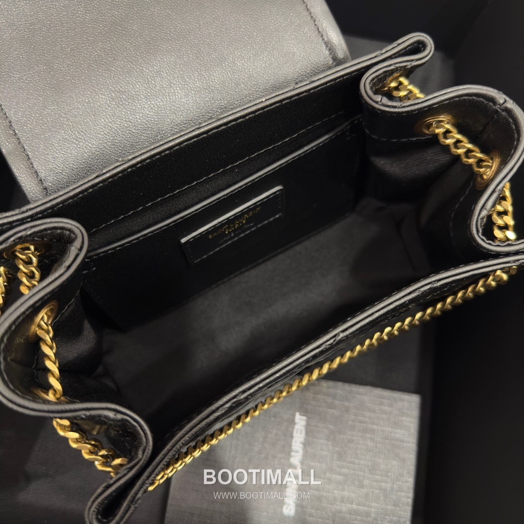 Saint Laurent Mini Nolita Quilted Lambskin Chain Shoulder Bag 6727381680780 생로랑 미니 놀리타 퀼팅 램스킨 체인 숄더백 18cm 15