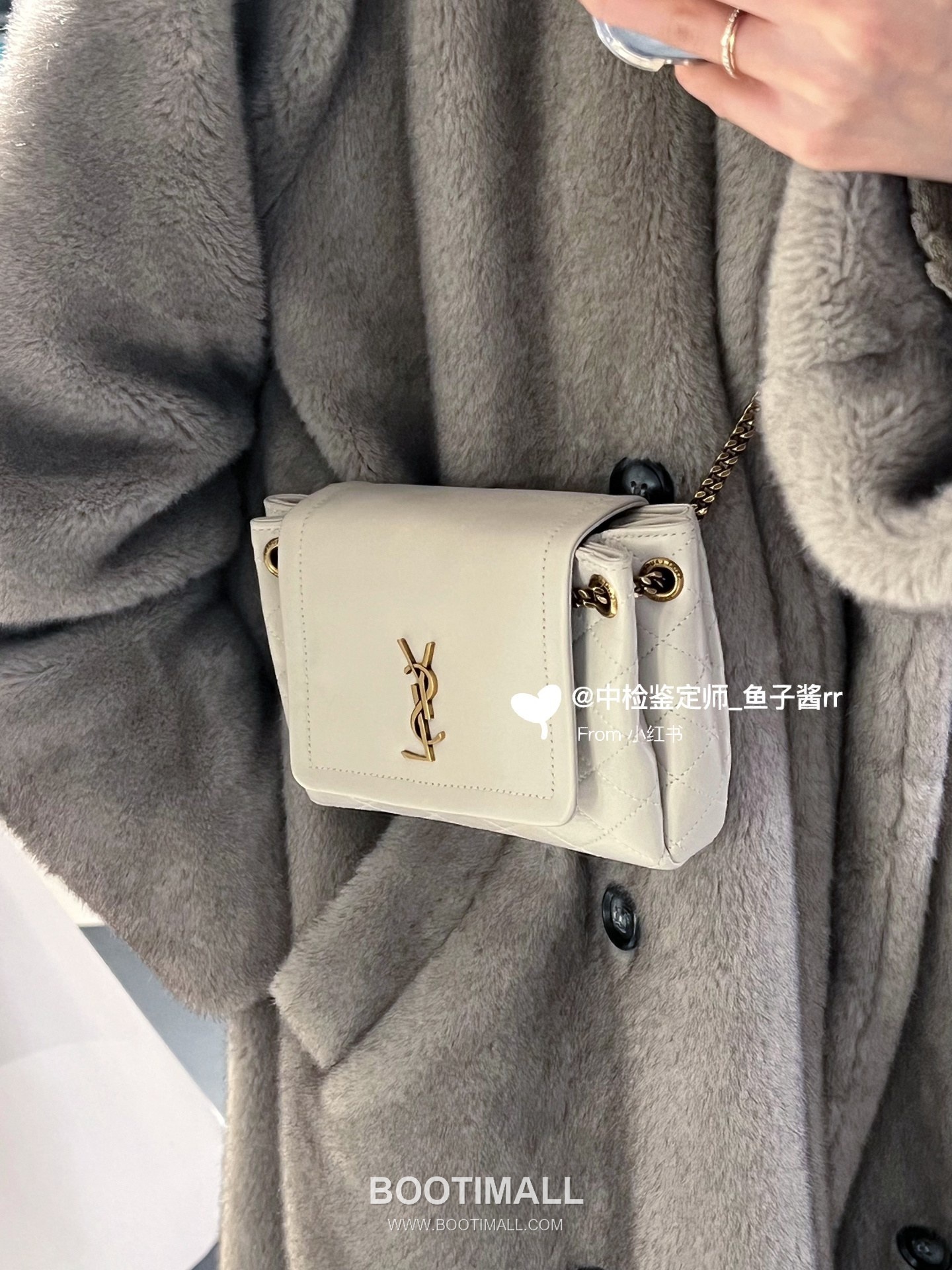 Saint Laurent Mini Nolita Quilted Lambskin Chain Shoulder Bag 6727381680780 생로랑 미니 놀리타 퀼팅 램스킨 체인 숄더백 18cm 22