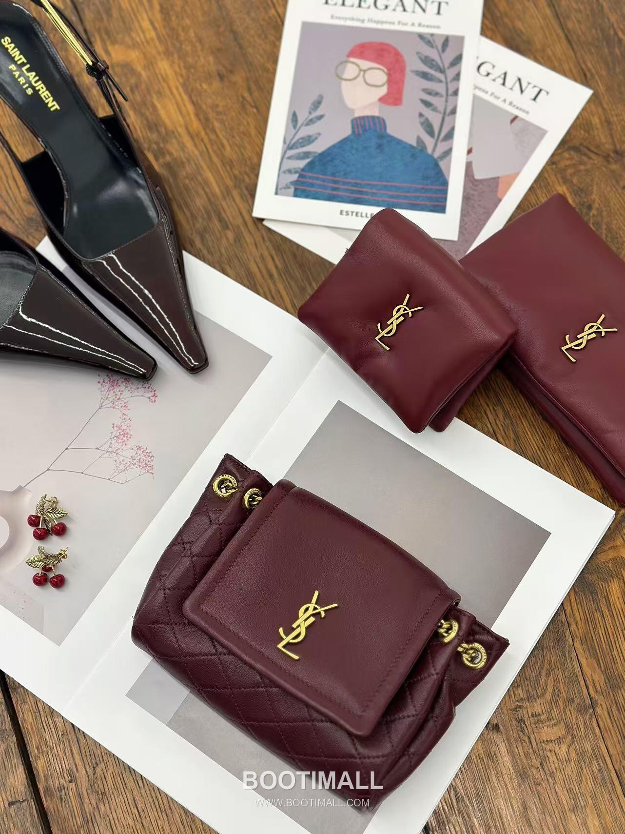 Saint Laurent Mini Nolita Quilted Lambskin Chain Shoulder Bag 6727381680780 생로랑 미니 놀리타 퀼팅 램스킨 체인 숄더백 18cm 1