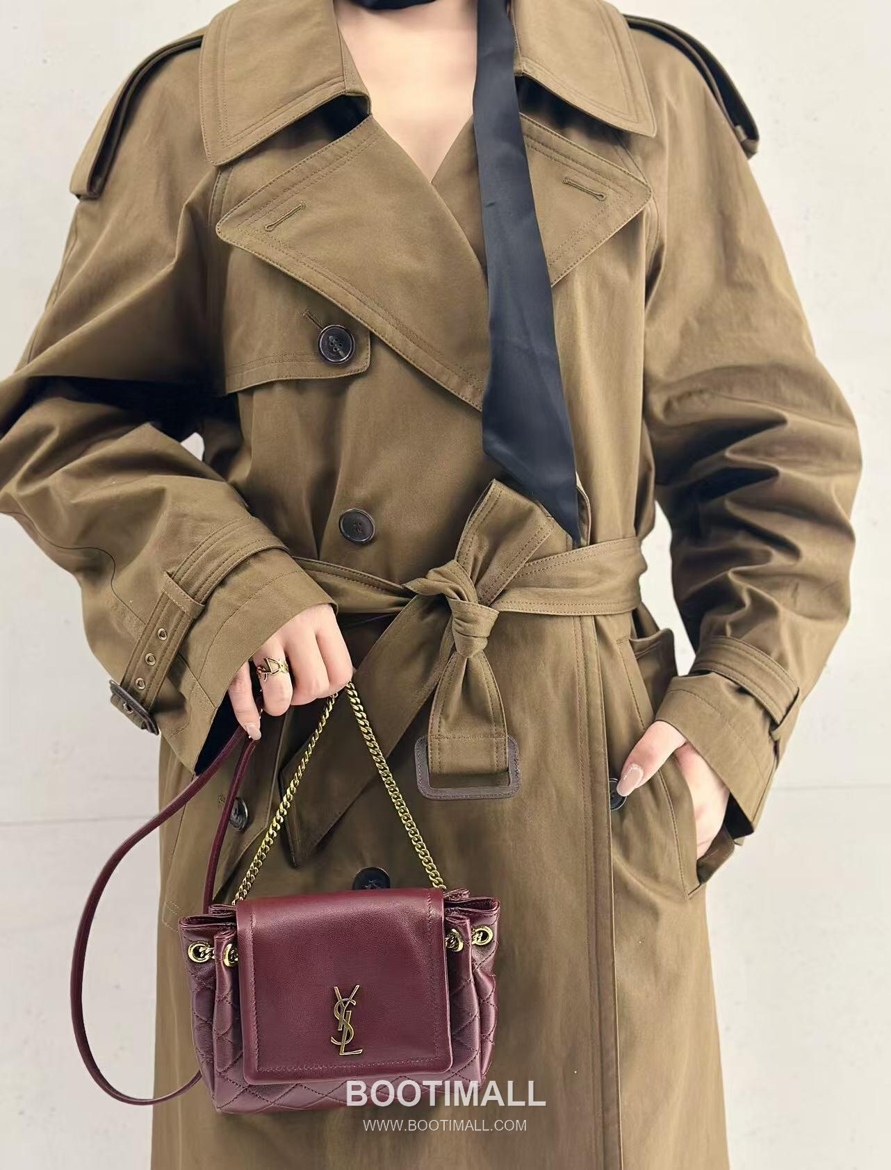 Saint Laurent Mini Nolita Quilted Lambskin Chain Shoulder Bag 6727381680780 생로랑 미니 놀리타 퀼팅 램스킨 체인 숄더백 18cm 4