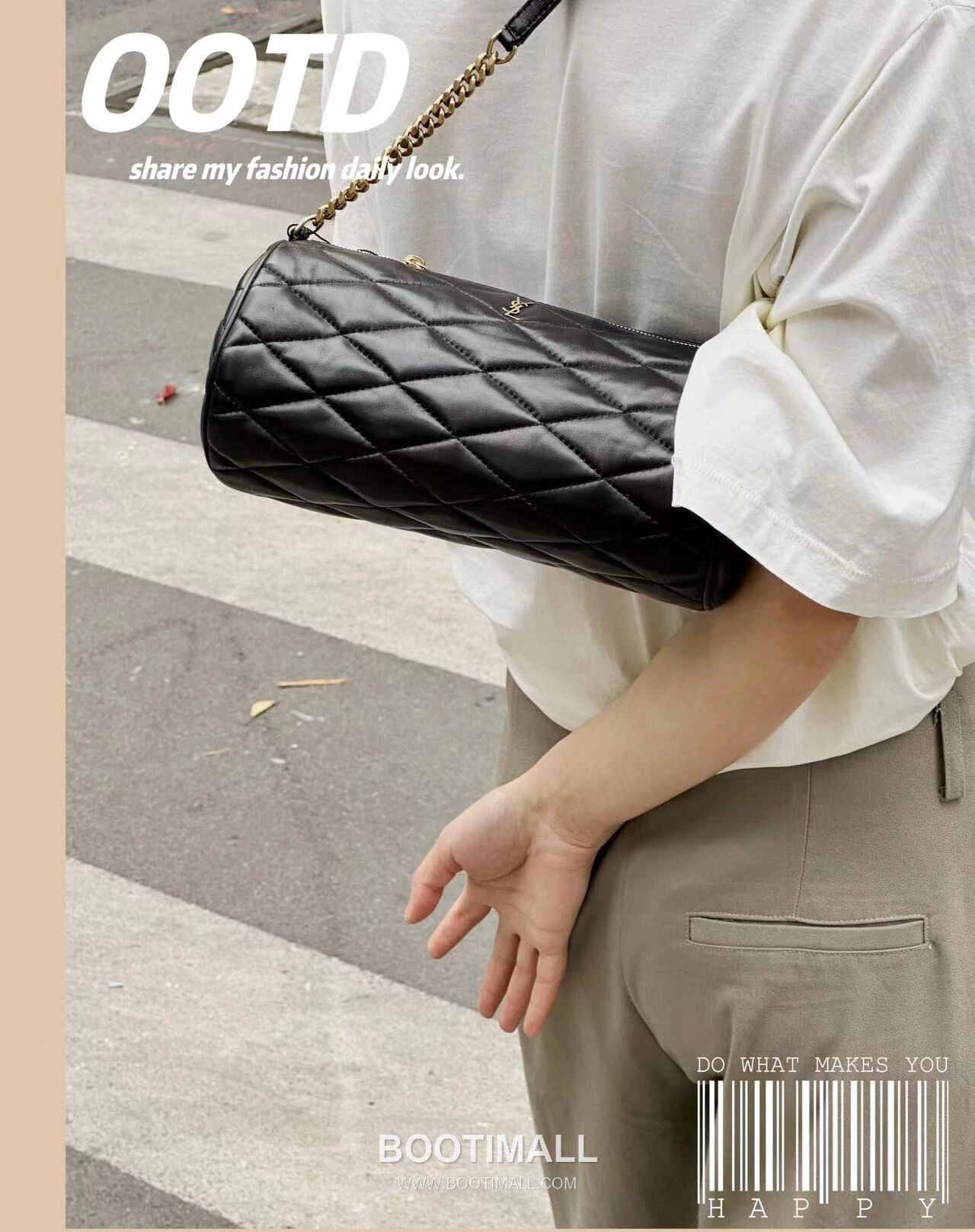 Saint Laurent Tube Sade Quilted Lambskin Shoulder Bag 7127061680780 생로랑 튜브 사드 퀼팅 램스킨 숄더백 24cm 2