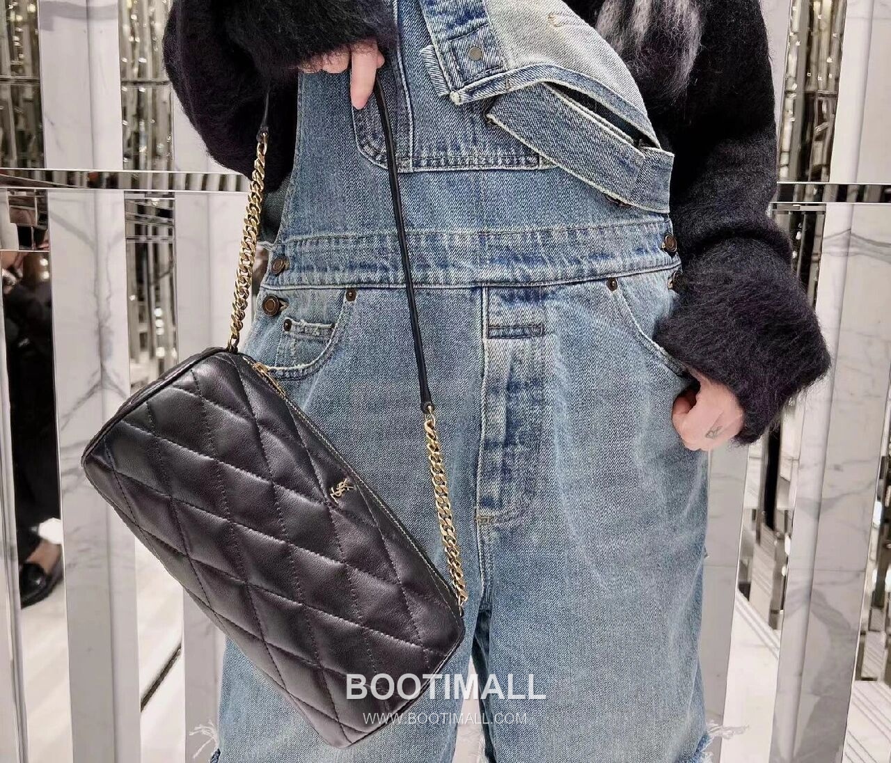 Saint Laurent Tube Sade Quilted Lambskin Shoulder Bag 7127061680780 생로랑 튜브 사드 퀼팅 램스킨 숄더백 24cm 5