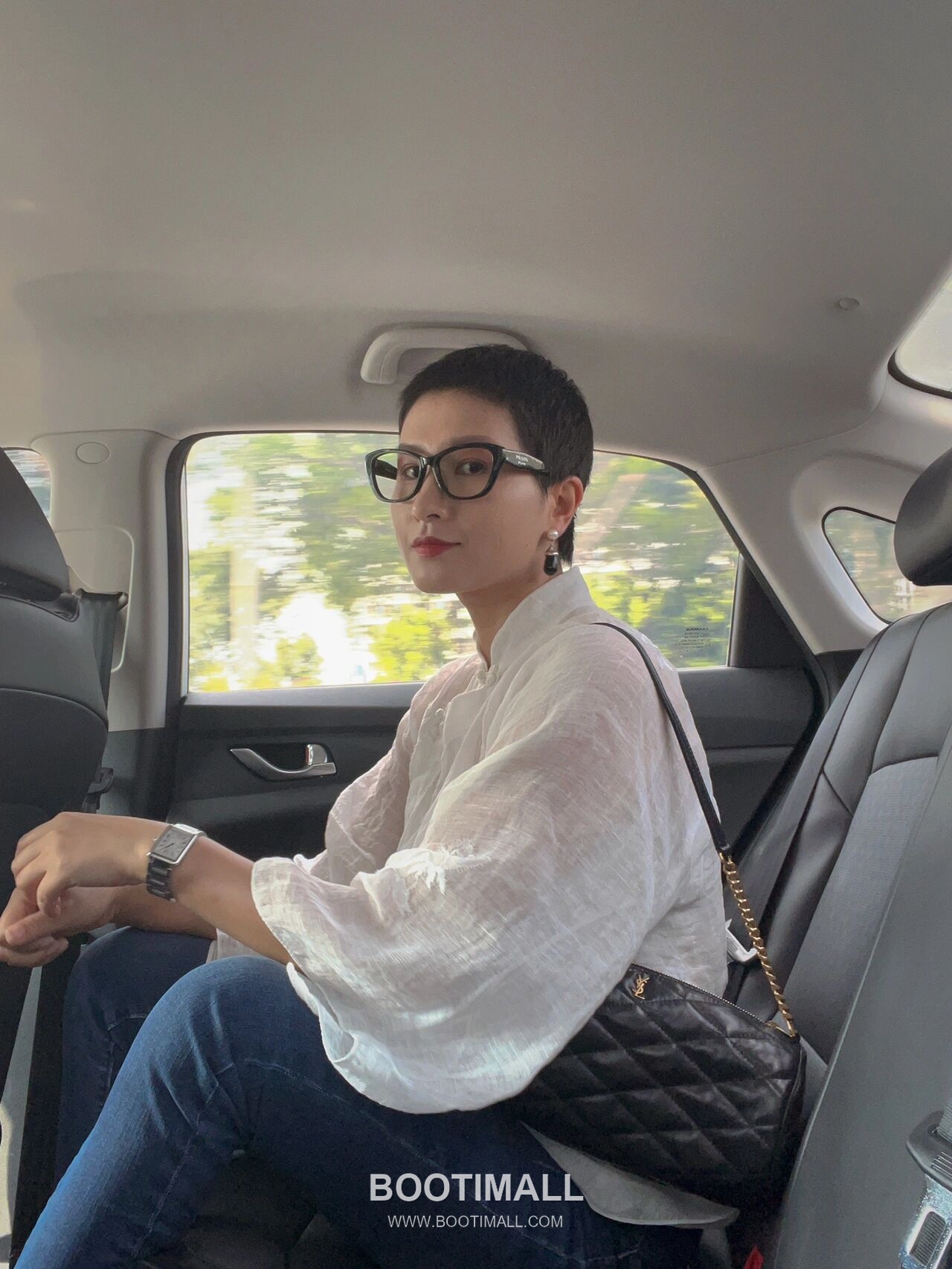 Saint Laurent Tube Sade Quilted Lambskin Shoulder Bag 7127061680780 생로랑 튜브 사드 퀼팅 램스킨 숄더백 24cm 8