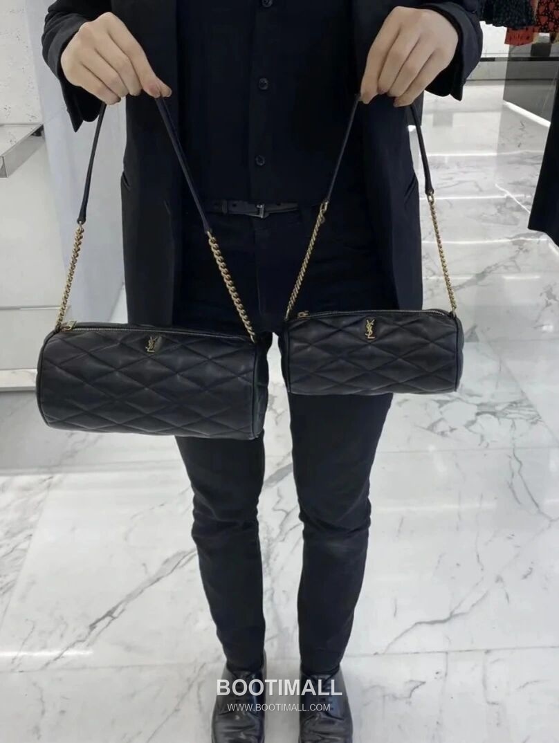 Saint Laurent Tube Sade Quilted Lambskin Shoulder Bag 7127061680780 생로랑 튜브 사드 퀼팅 램스킨 숄더백 24cm 9