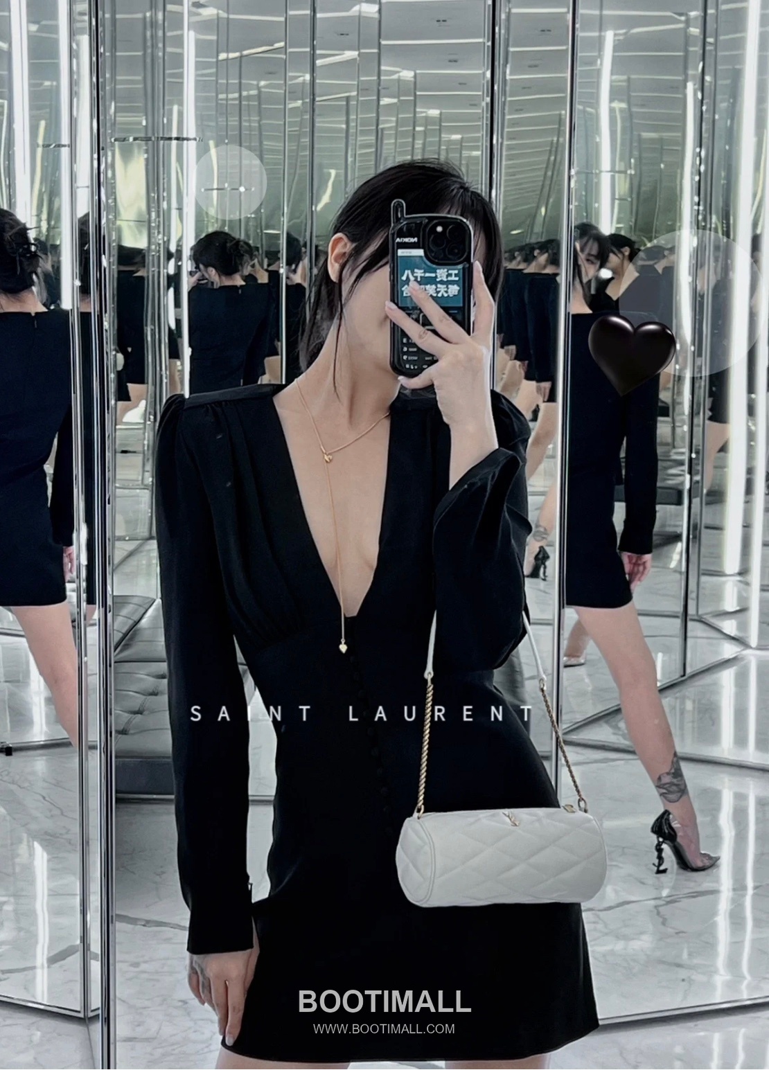 Saint Laurent Sade Quilted Lambskin Mini Shoulder Bag 6997031680680 생로랑 사드 퀼팅 램스킨 미니 숄더백 20cm 1