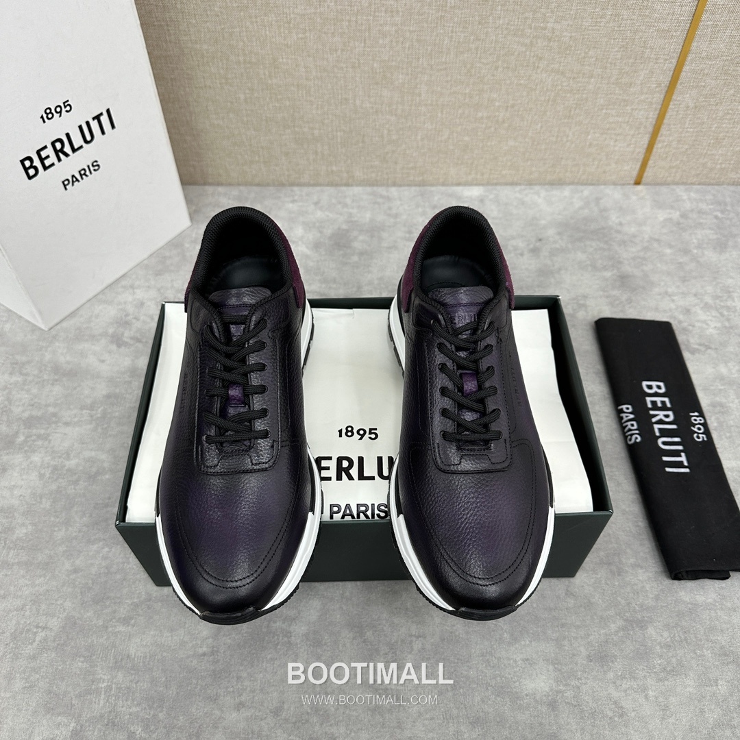 Berluti Fast Track Venezia Calfskin Grained Suede Black Sneakers 벨루티 패스트 트랙 베네치아 카프스킨 그레인드 스웨이드 블랙 스니커즈 1