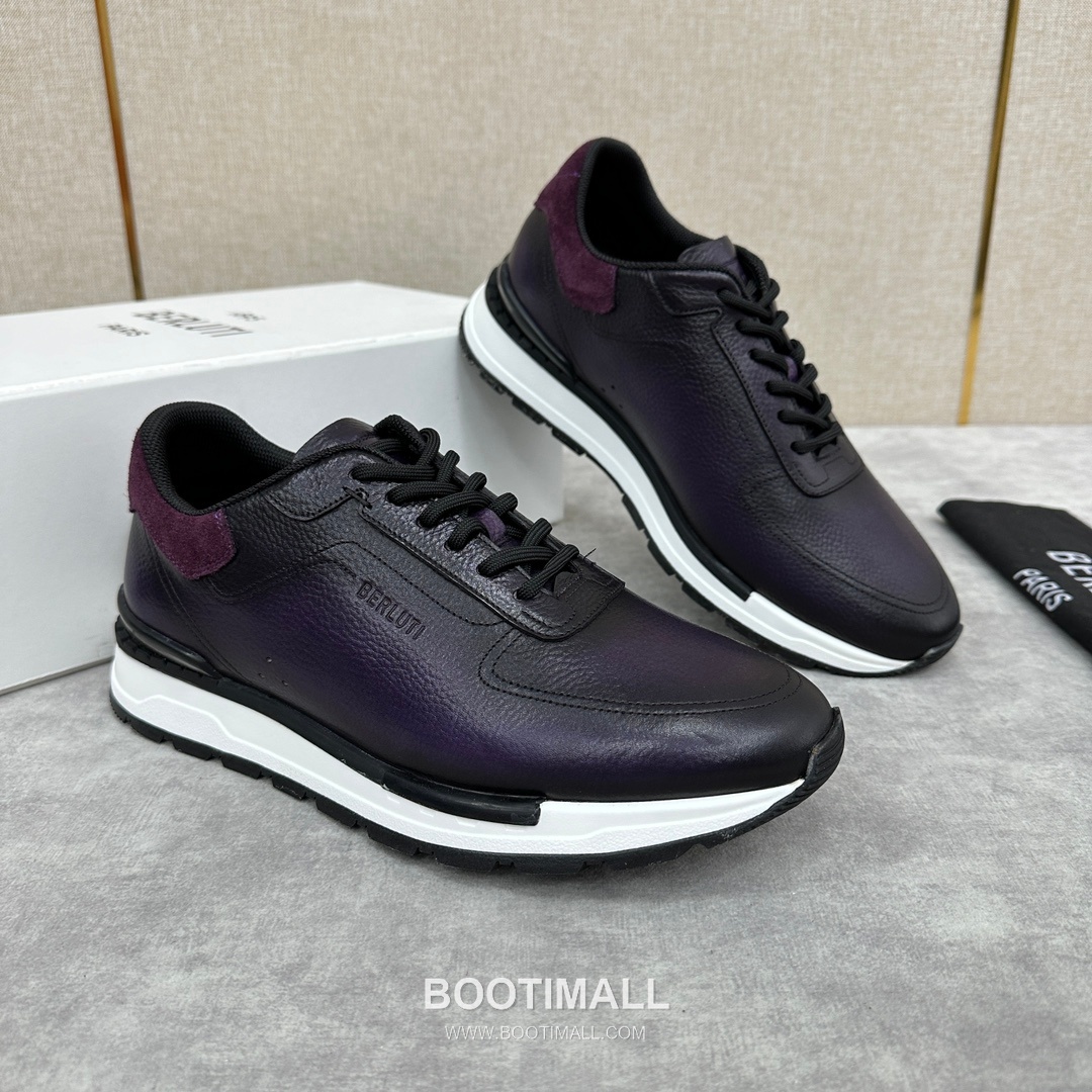 Berluti Fast Track Venezia Calfskin Grained Suede Black Sneakers 벨루티 패스트 트랙 베네치아 카프스킨 그레인드 스웨이드 블랙 스니커즈 3