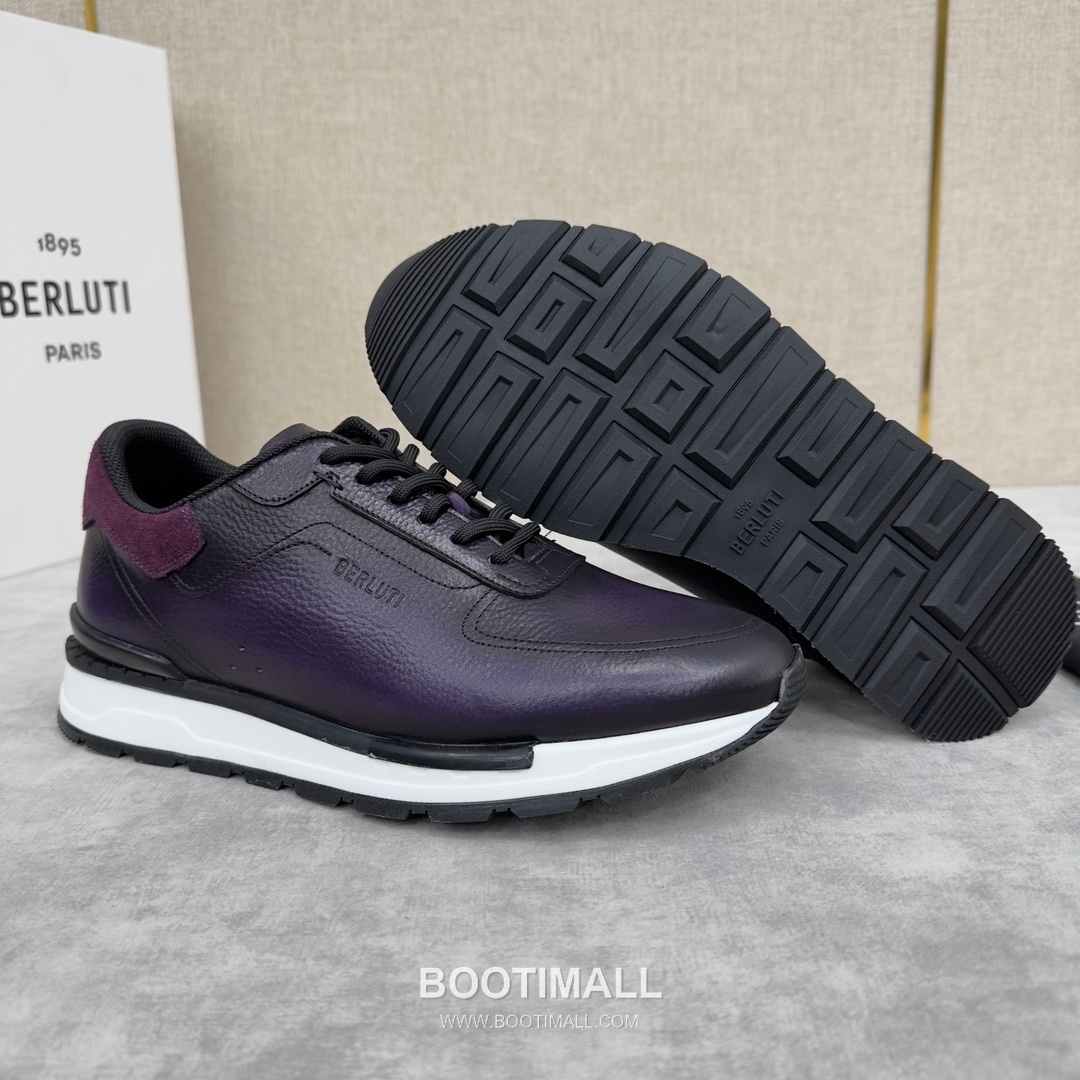 Berluti Fast Track Venezia Calfskin Grained Suede Black Sneakers 벨루티 패스트 트랙 베네치아 카프스킨 그레인드 스웨이드 블랙 스니커즈 5