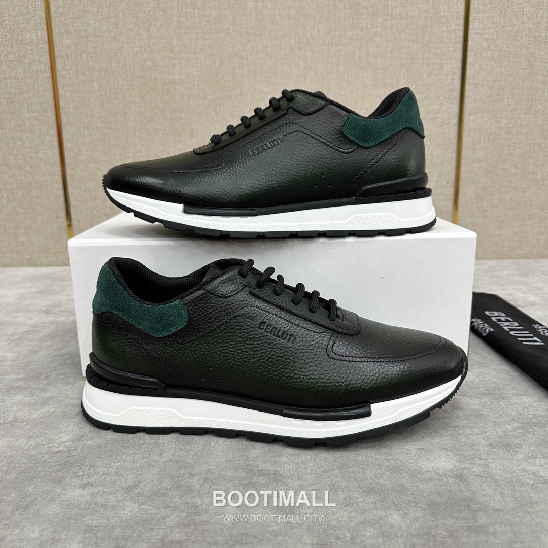 Berluti Fast Track Venezia Calfskin Grained Suede Black Sneakers 벨루티 패스트 트랙 베네치아 카프스킨 그레인드 스웨이드 블랙 스니커즈 2