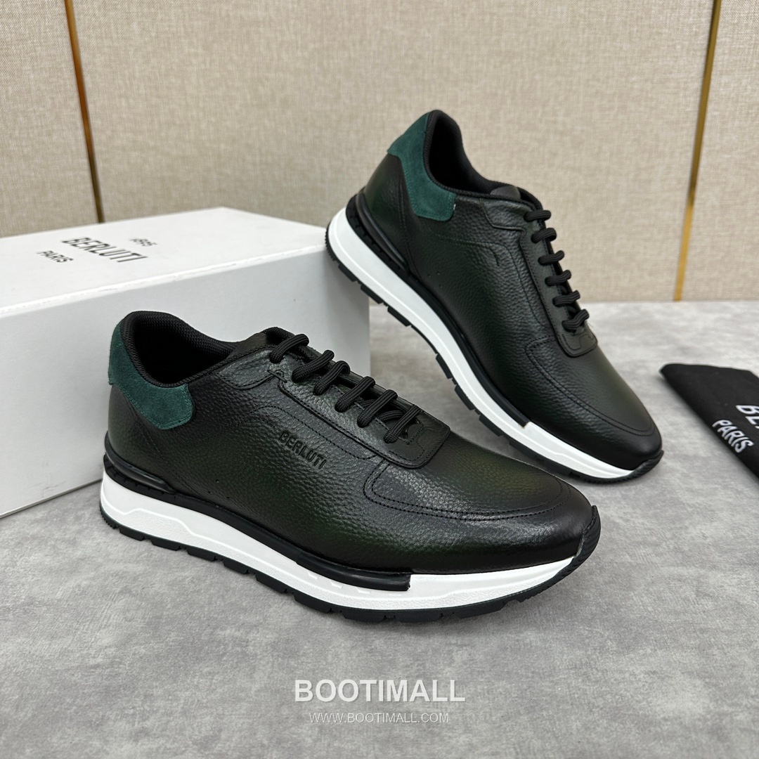 Berluti Fast Track Venezia Calfskin Grained Suede Black Sneakers 벨루티 패스트 트랙 베네치아 카프스킨 그레인드 스웨이드 블랙 스니커즈 3