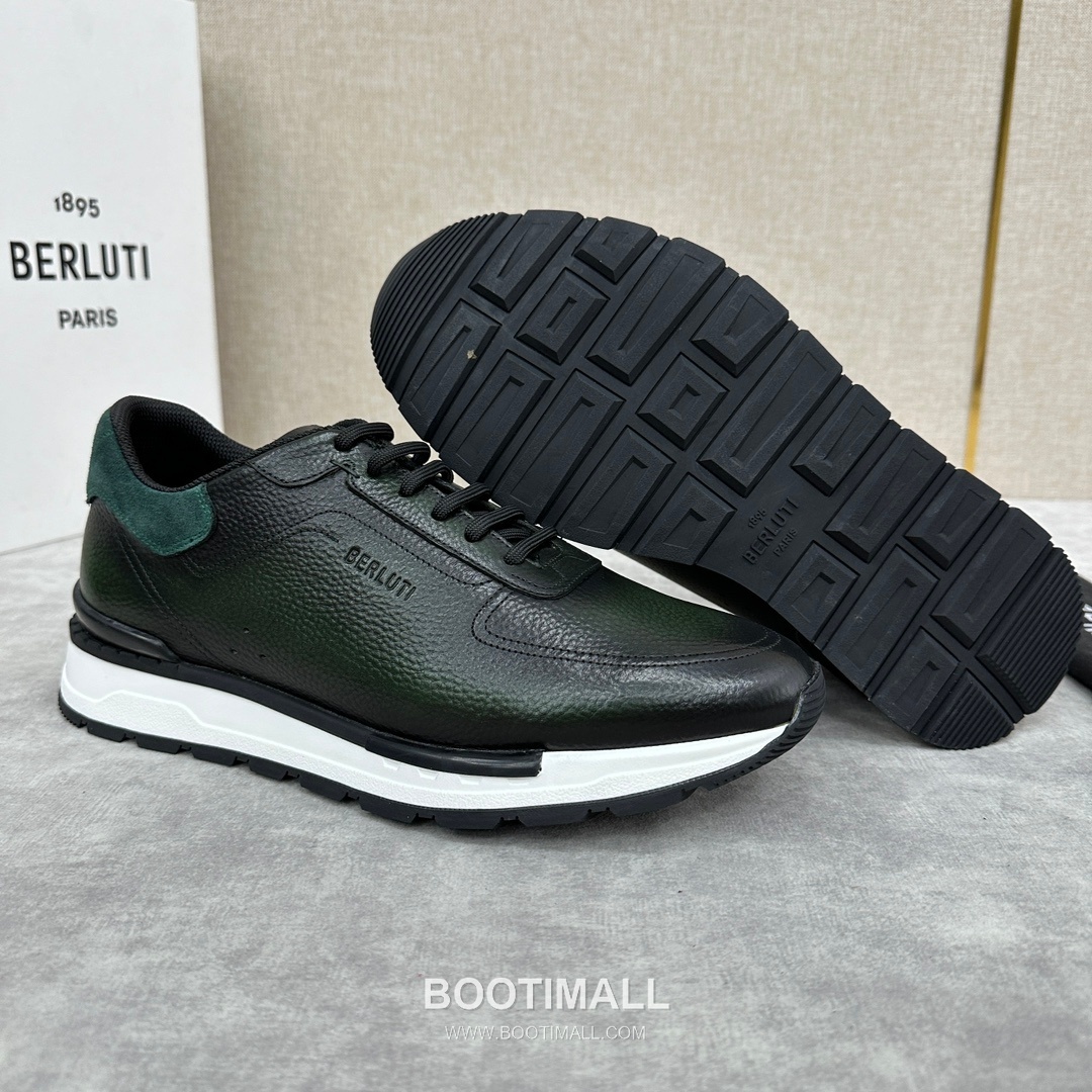 Berluti Fast Track Venezia Calfskin Grained Suede Black Sneakers 벨루티 패스트 트랙 베네치아 카프스킨 그레인드 스웨이드 블랙 스니커즈 5