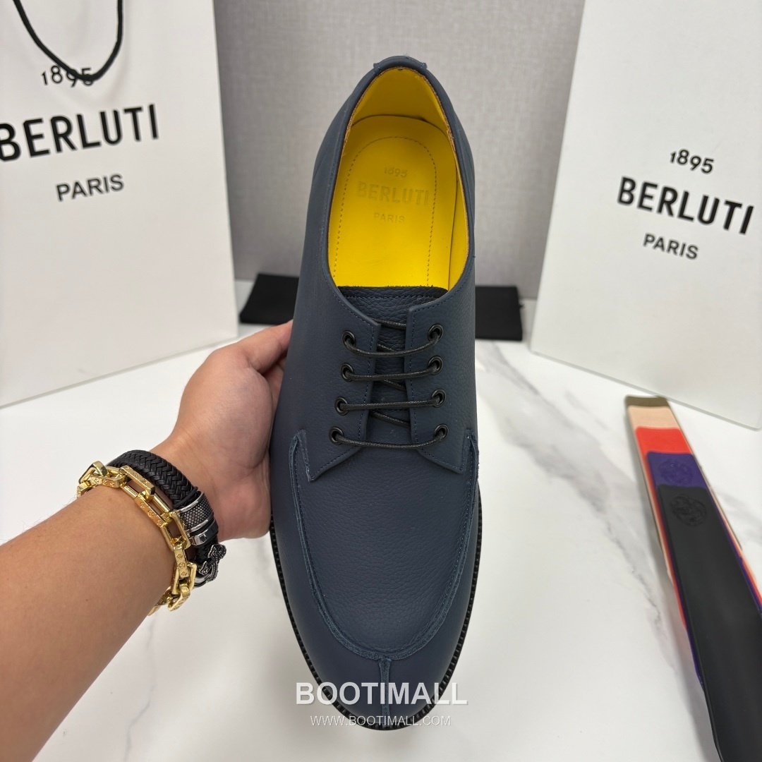 Berluti New Oslo Patina Loafer Grained Calfskin Brown Dress Shoes 벨루티 뉴 오슬로 파티나 로퍼 그레인드 송아지가죽 브라운 드레스 슈즈 5