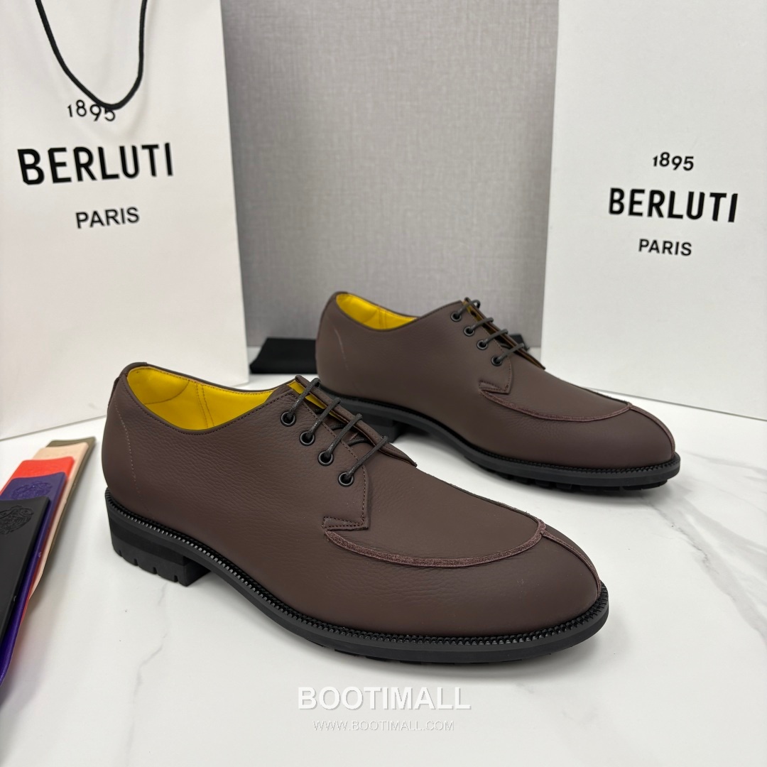 Berluti New Oslo Patina Loafer Grained Calfskin Brown Dress Shoes 벨루티 뉴 오슬로 파티나 로퍼 그레인드 송아지가죽 브라운 드레스 슈즈 2