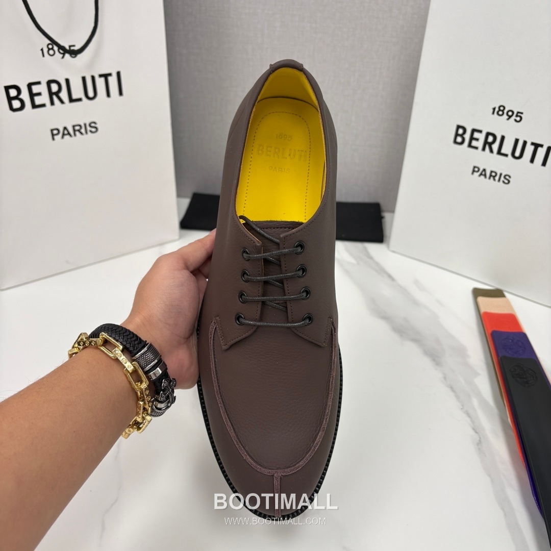 Berluti New Oslo Patina Loafer Grained Calfskin Brown Dress Shoes 벨루티 뉴 오슬로 파티나 로퍼 그레인드 송아지가죽 브라운 드레스 슈즈 5