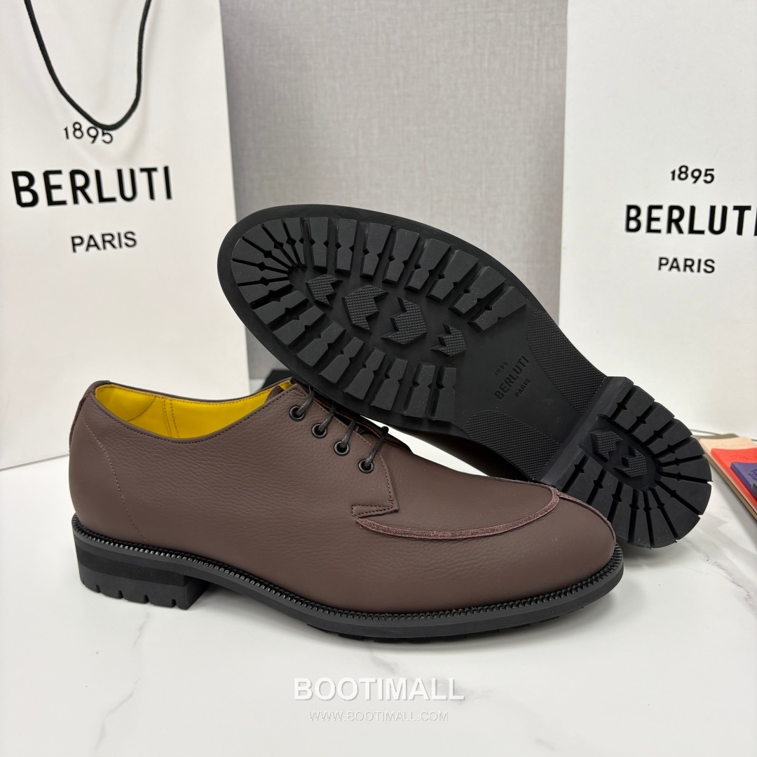 Berluti New Oslo Patina Loafer Grained Calfskin Brown Dress Shoes 벨루티 뉴 오슬로 파티나 로퍼 그레인드 송아지가죽 브라운 드레스 슈즈 9