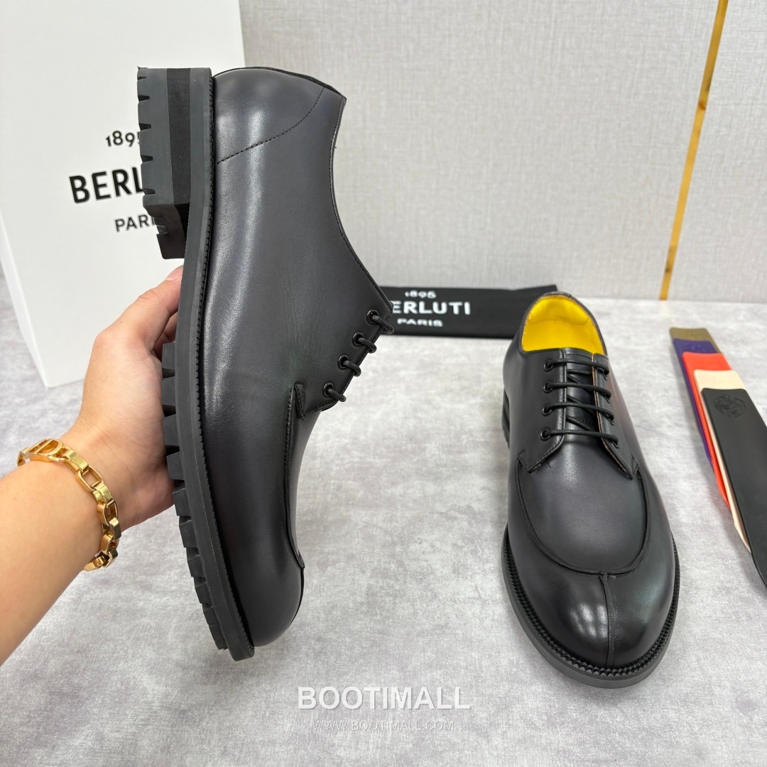 Berluti New Oslo Patina Calfskin Yellow Derby Shoes 벨루티 뉴 오슬로 파티나 송아지가죽 옐로우 더비 슈즈 6