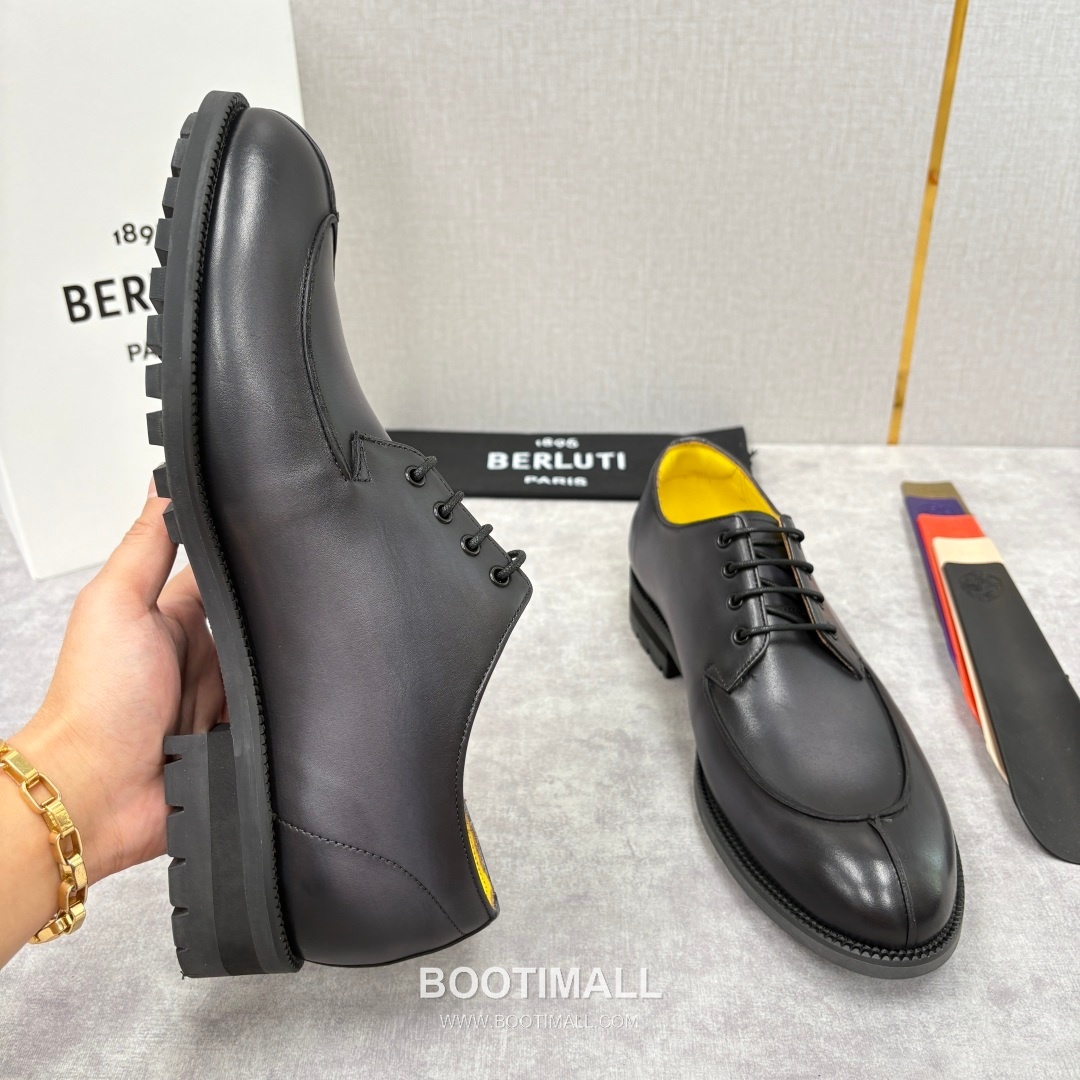 Berluti New Oslo Patina Calfskin Yellow Derby Shoes 벨루티 뉴 오슬로 파티나 송아지가죽 옐로우 더비 슈즈 8