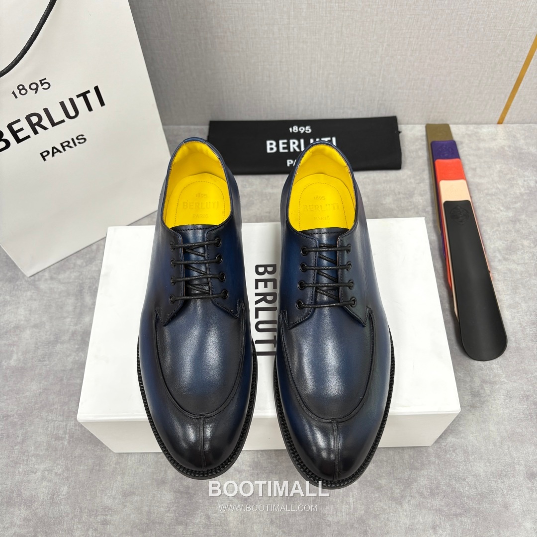 Berluti New Oslo Patina Calfskin Yellow Derby Shoes 벨루티 뉴 오슬로 파티나 송아지가죽 옐로우 더비 슈즈 1