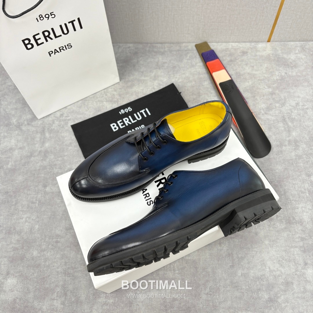 Berluti New Oslo Patina Calfskin Yellow Derby Shoes 벨루티 뉴 오슬로 파티나 송아지가죽 옐로우 더비 슈즈 2