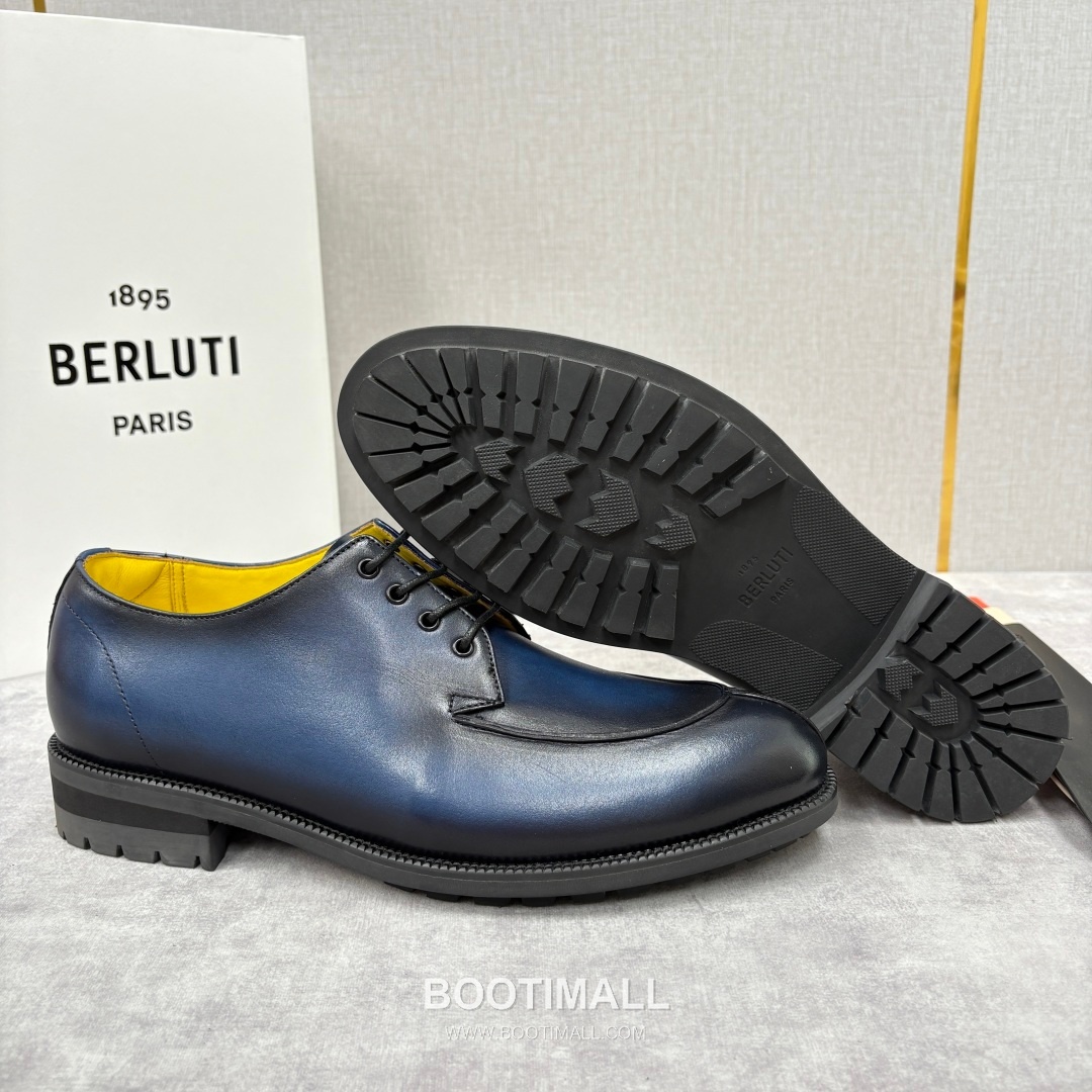 Berluti New Oslo Patina Calfskin Yellow Derby Shoes 벨루티 뉴 오슬로 파티나 송아지가죽 옐로우 더비 슈즈 5