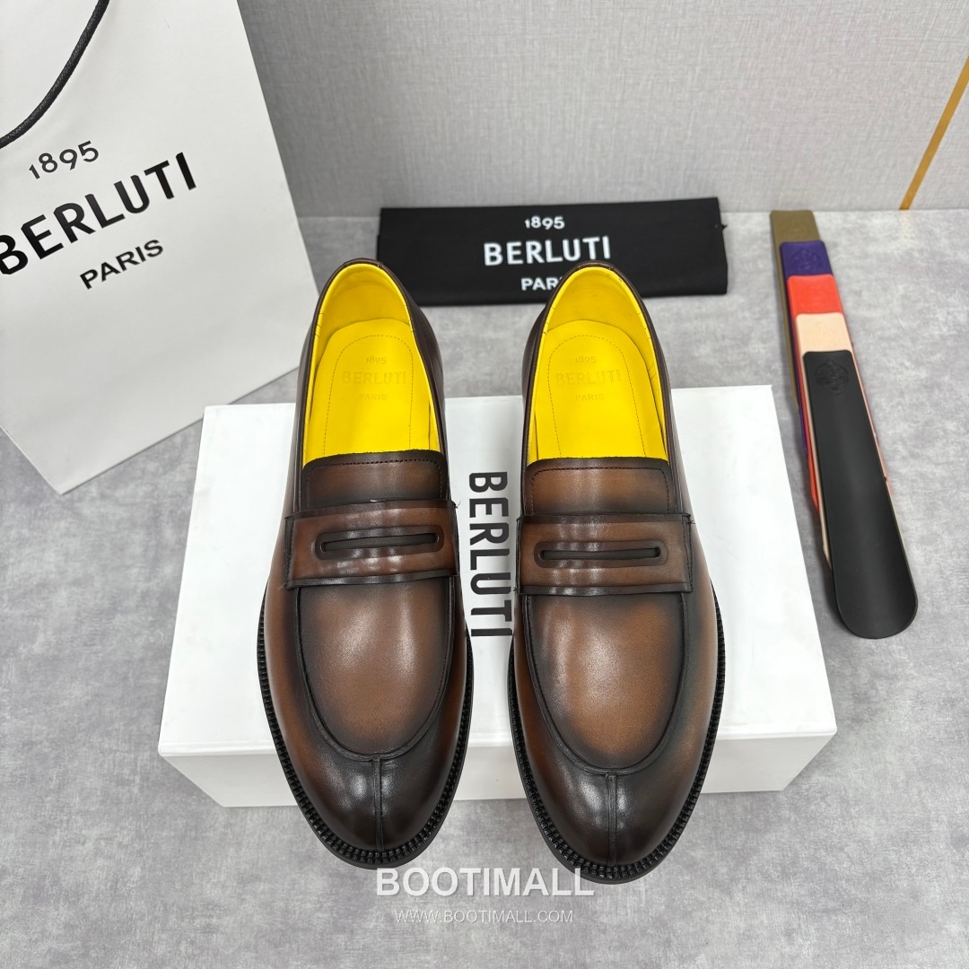 Berluti New Oslo Hand-Patina Calfskin Brown Loafer 벨루티 뉴 오슬로 핸드 파티나 송아지가죽 브라운 로퍼 1