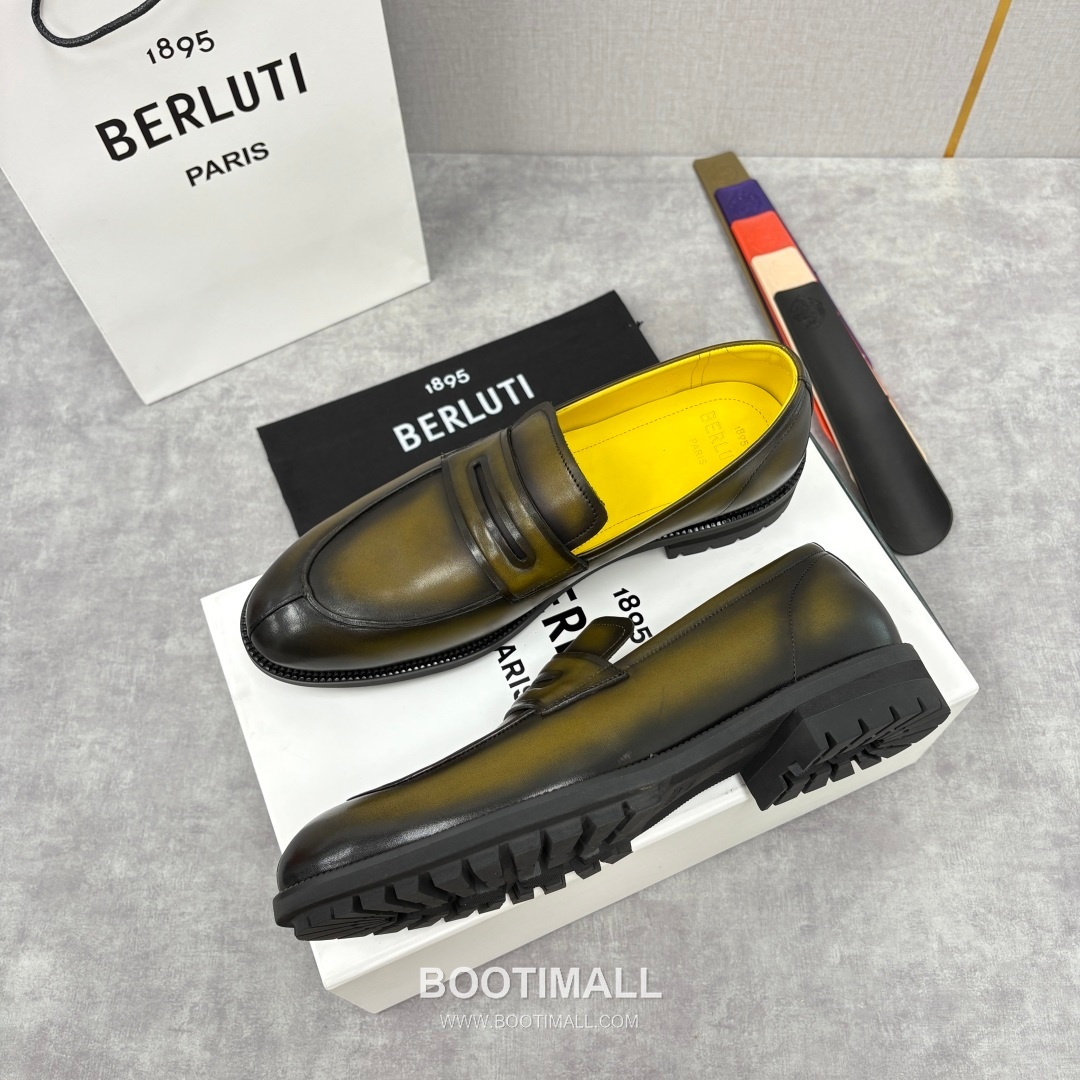 Berluti New Oslo Hand-Patina Calfskin Brown Loafer 벨루티 뉴 오슬로 핸드 파티나 송아지가죽 브라운 로퍼 2