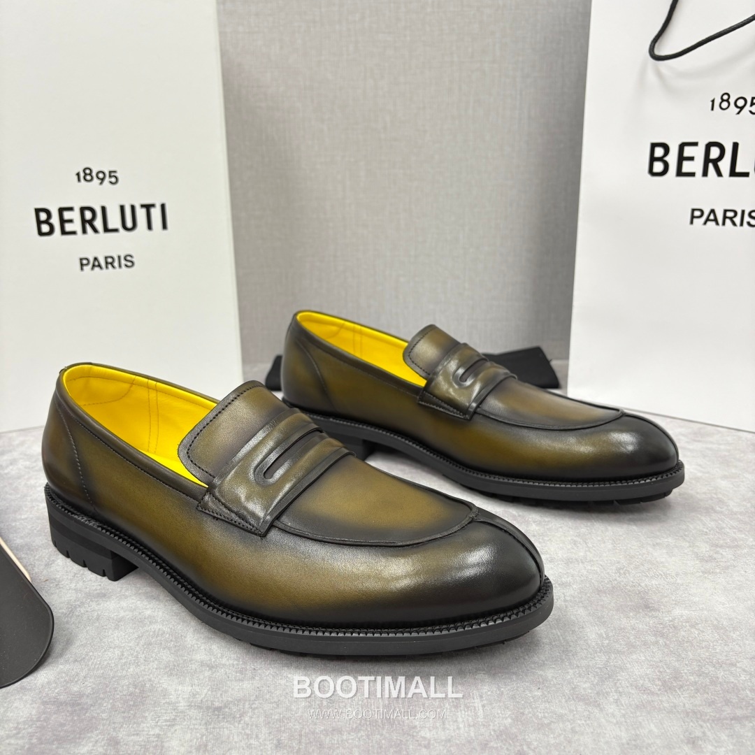Berluti New Oslo Hand-Patina Calfskin Brown Loafer 벨루티 뉴 오슬로 핸드 파티나 송아지가죽 브라운 로퍼 3