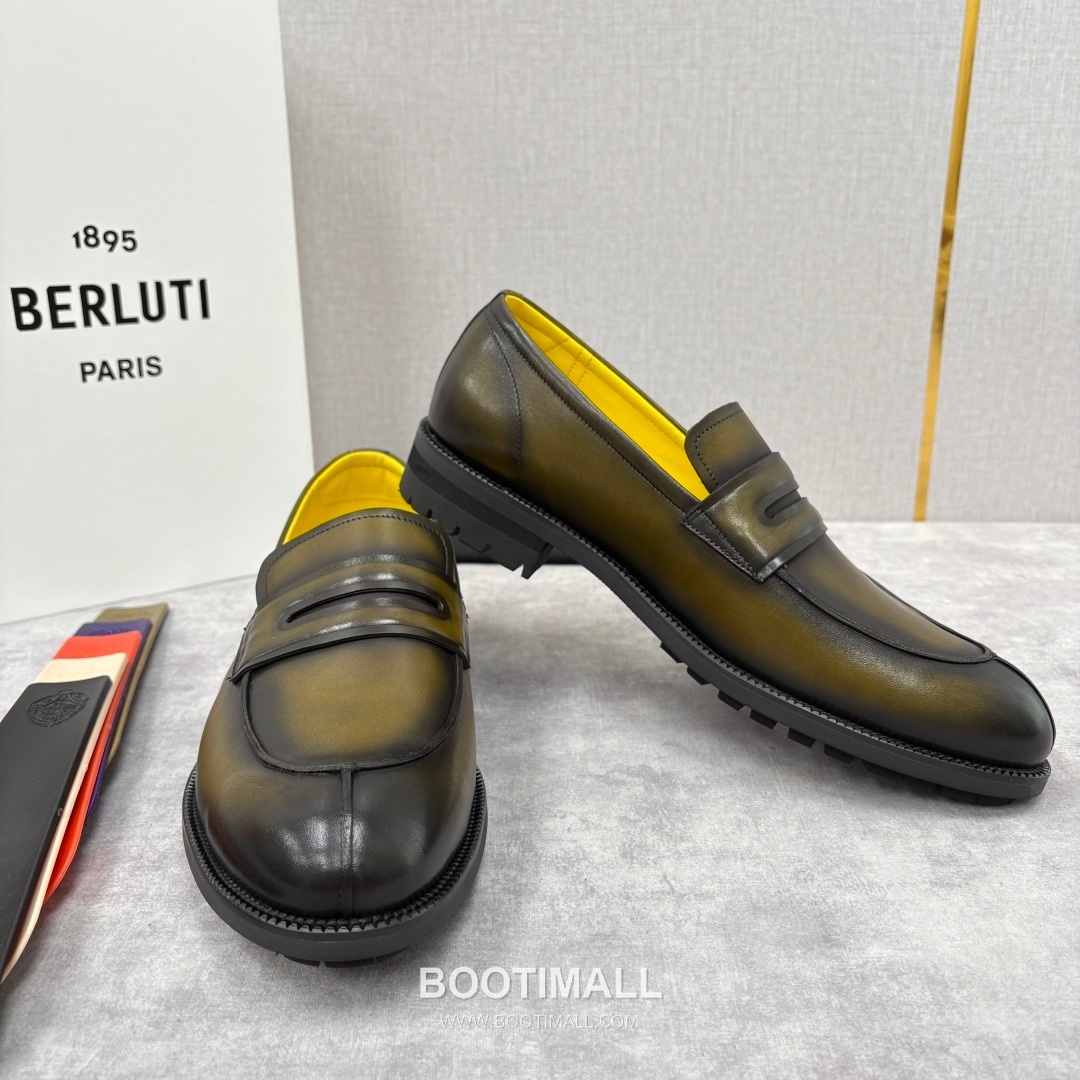 Berluti New Oslo Hand-Patina Calfskin Brown Loafer 벨루티 뉴 오슬로 핸드 파티나 송아지가죽 브라운 로퍼 4