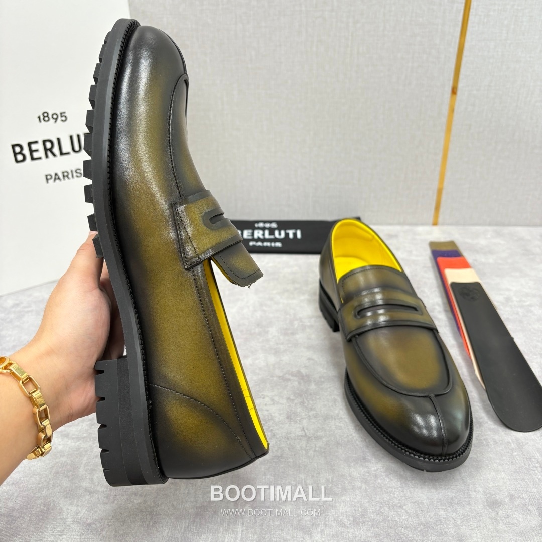 Berluti New Oslo Hand-Patina Calfskin Brown Loafer 벨루티 뉴 오슬로 핸드 파티나 송아지가죽 브라운 로퍼 8