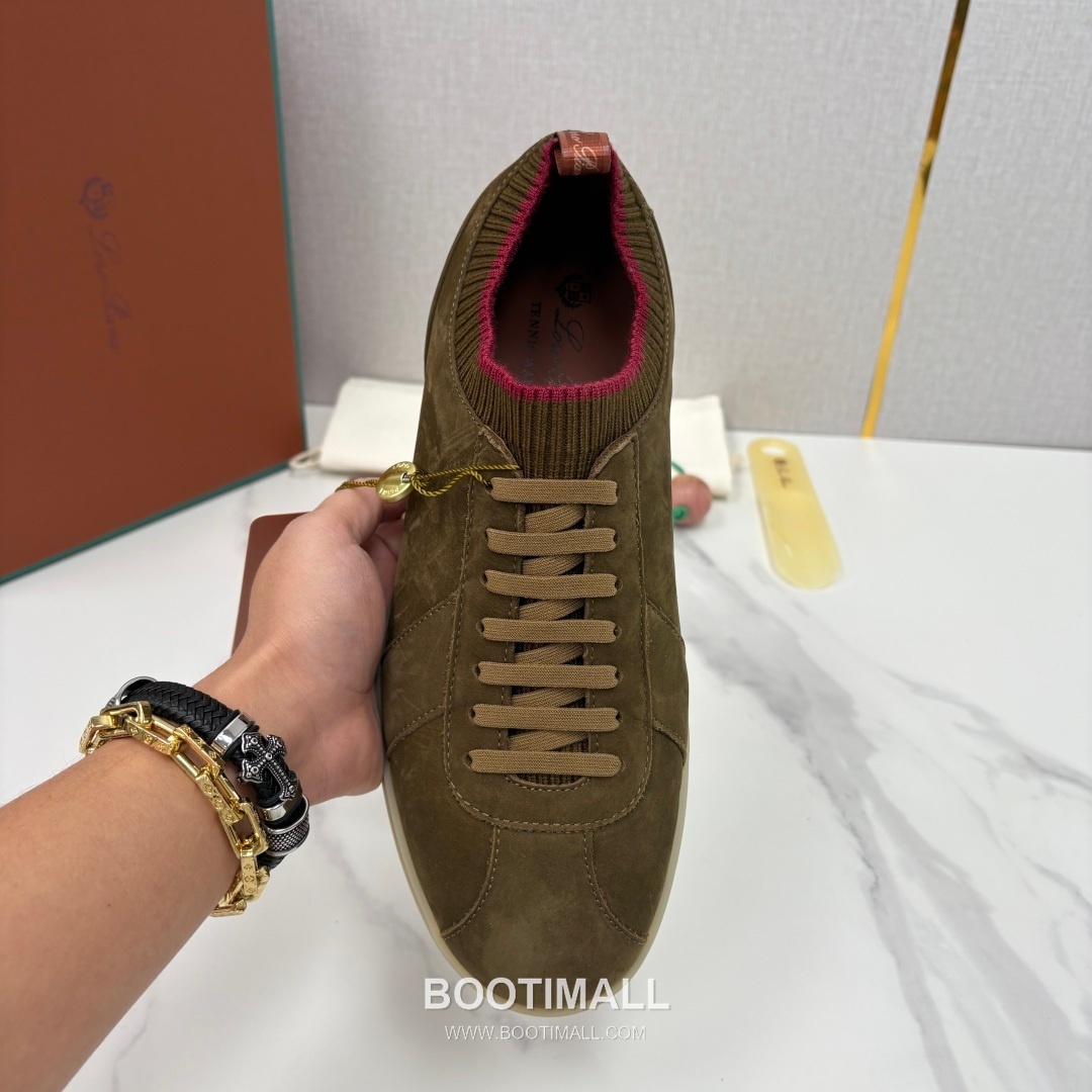 Loro Piana Soho Walk Trainer Calfskin Kummel Low-Top 로로피아나 소호 워크 트레이너 송아지가죽 쿠멜 로우탑 스니커즈 5