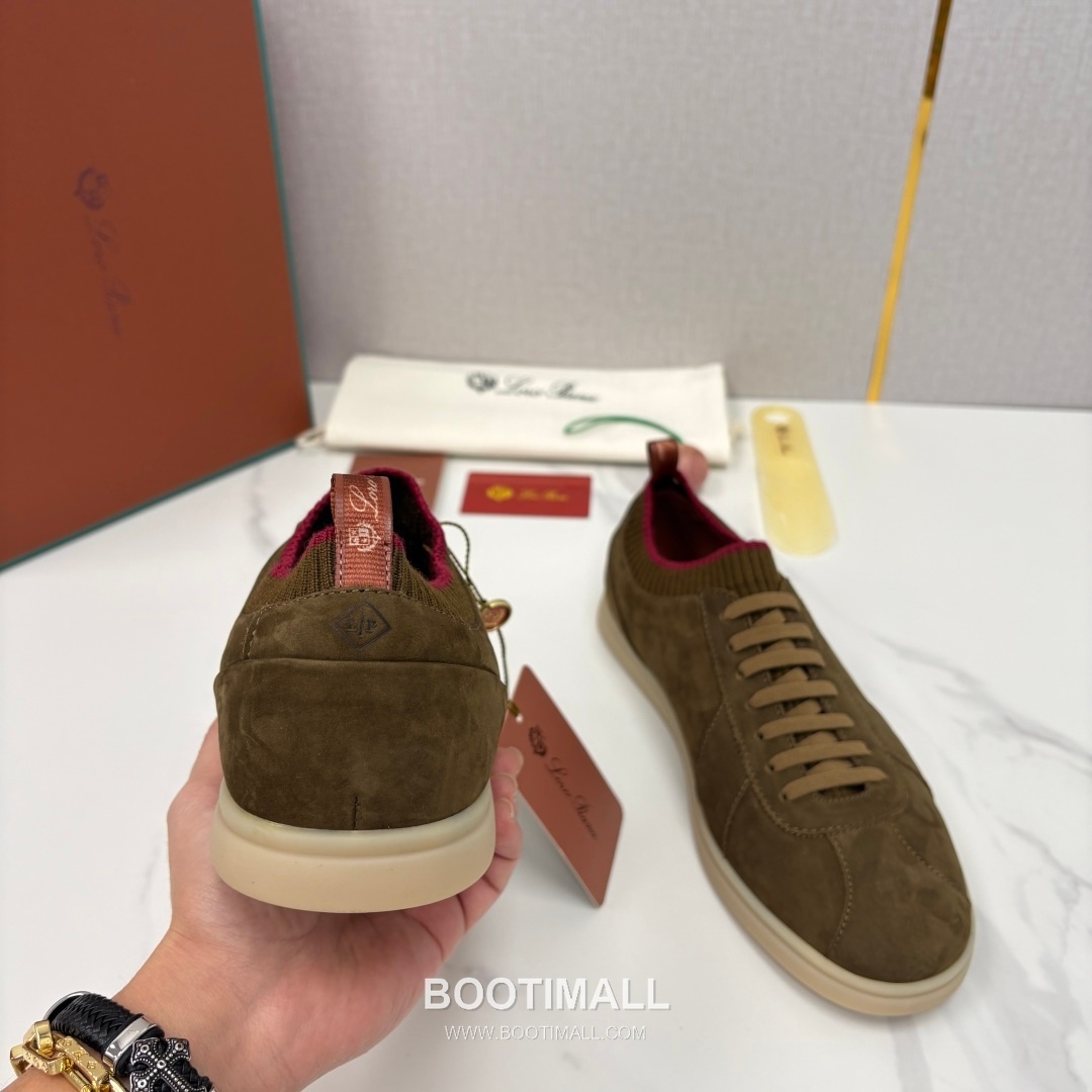 Loro Piana Soho Walk Trainer Calfskin Kummel Low-Top 로로피아나 소호 워크 트레이너 송아지가죽 쿠멜 로우탑 스니커즈 8