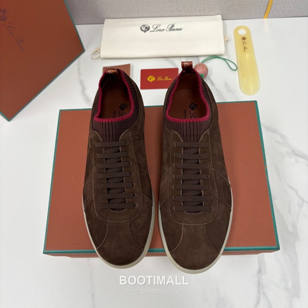 Loro Piana Soho Walk Trainer Calfskin Kummel Low-Top 로로피아나 소호 워크 트레이너 송아지가죽 쿠멜 로우탑 스니커즈 1